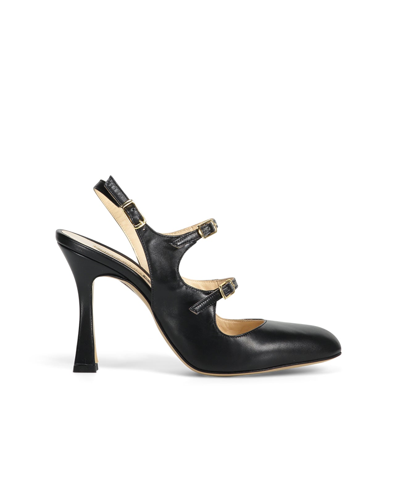 Chiarini Bologna Slingback pumps with black nappa straps leml