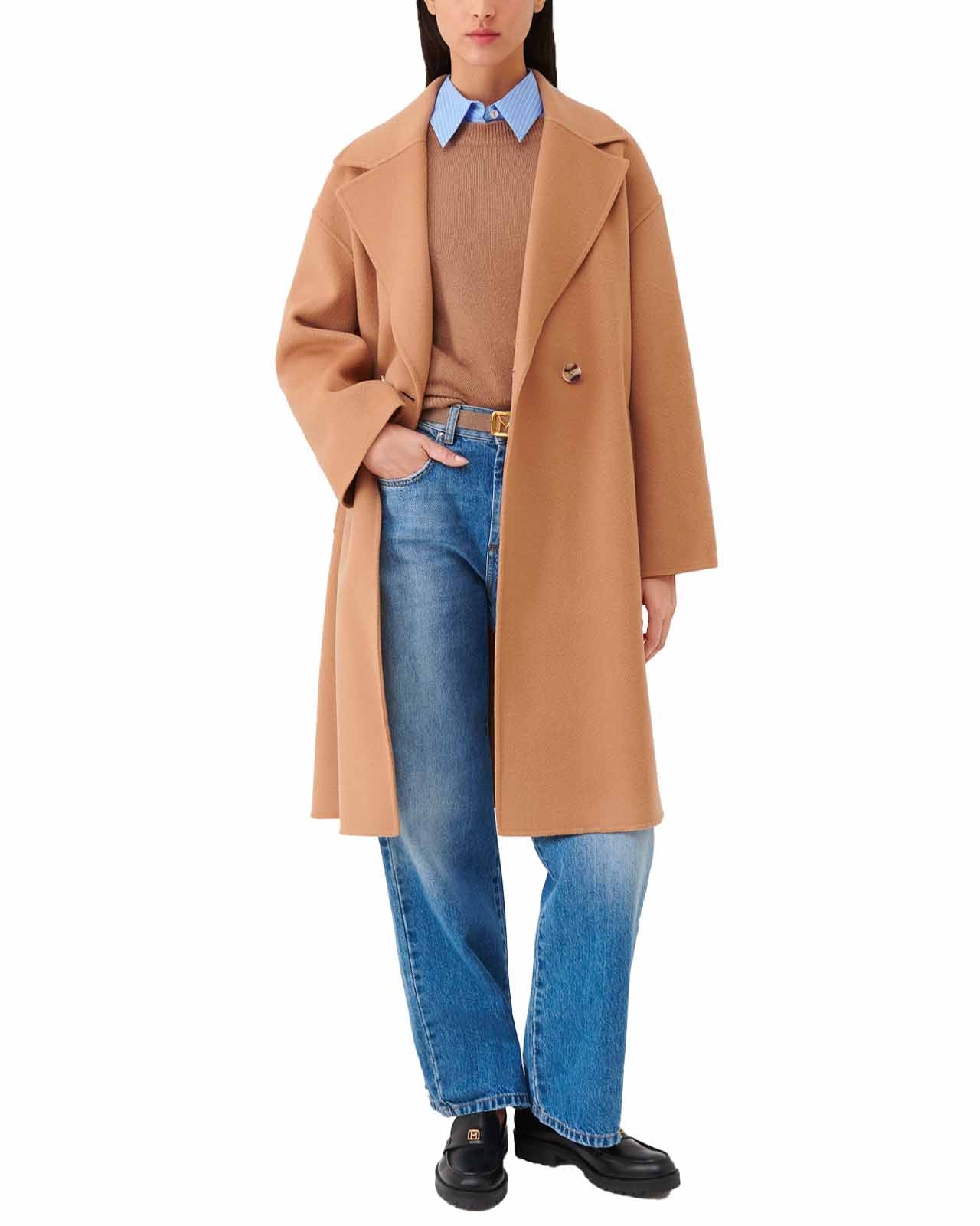 Marella Cappotto Nandina lana cammello – lemlò - Main Image