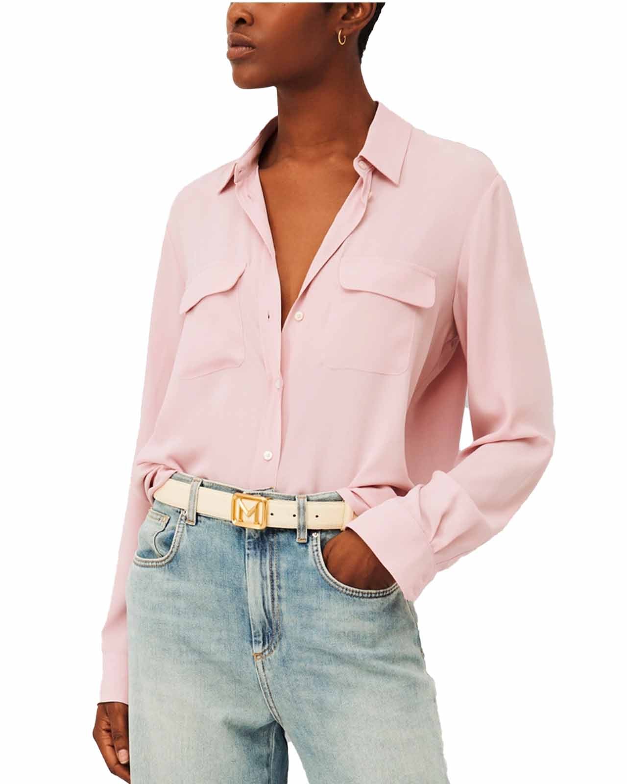Marella  Camicia Ferrara seta rosa – lemlò