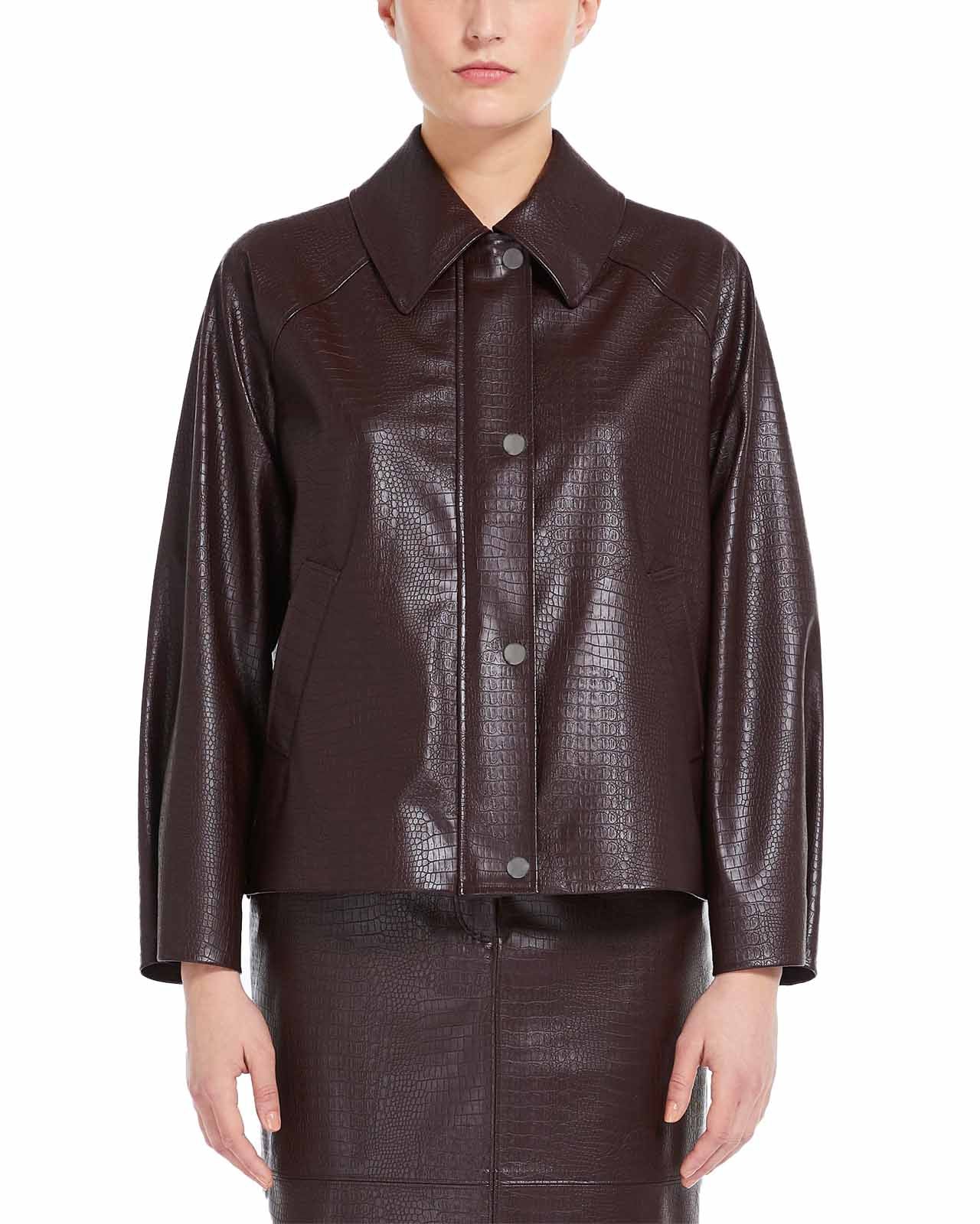 Nepal Max Mara Women's Jackets Max Mara Woven Leather