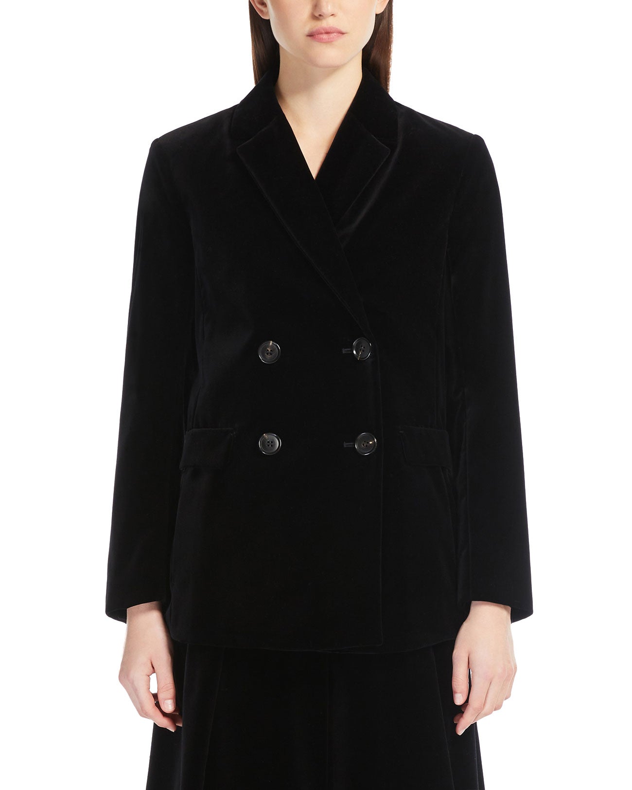 【送料&関税込】'S Max Mara Double-breasted Velvet Blazer S Max Mara | Eufemia double-breasted black velvet blazer – lemlò