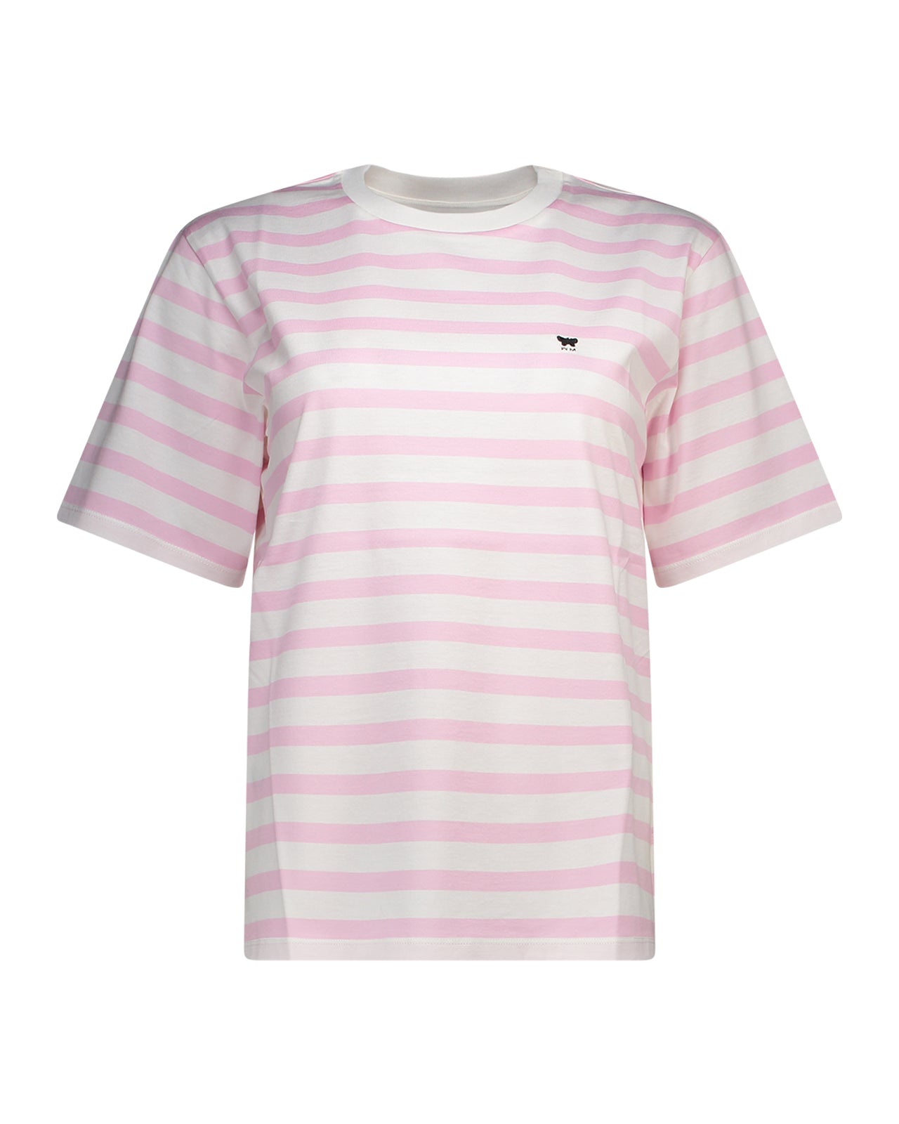 T-shirt Farah Daytona A Righe Uomo – 100% Cotone Biologico, Slim Fit, Logo Ricamato