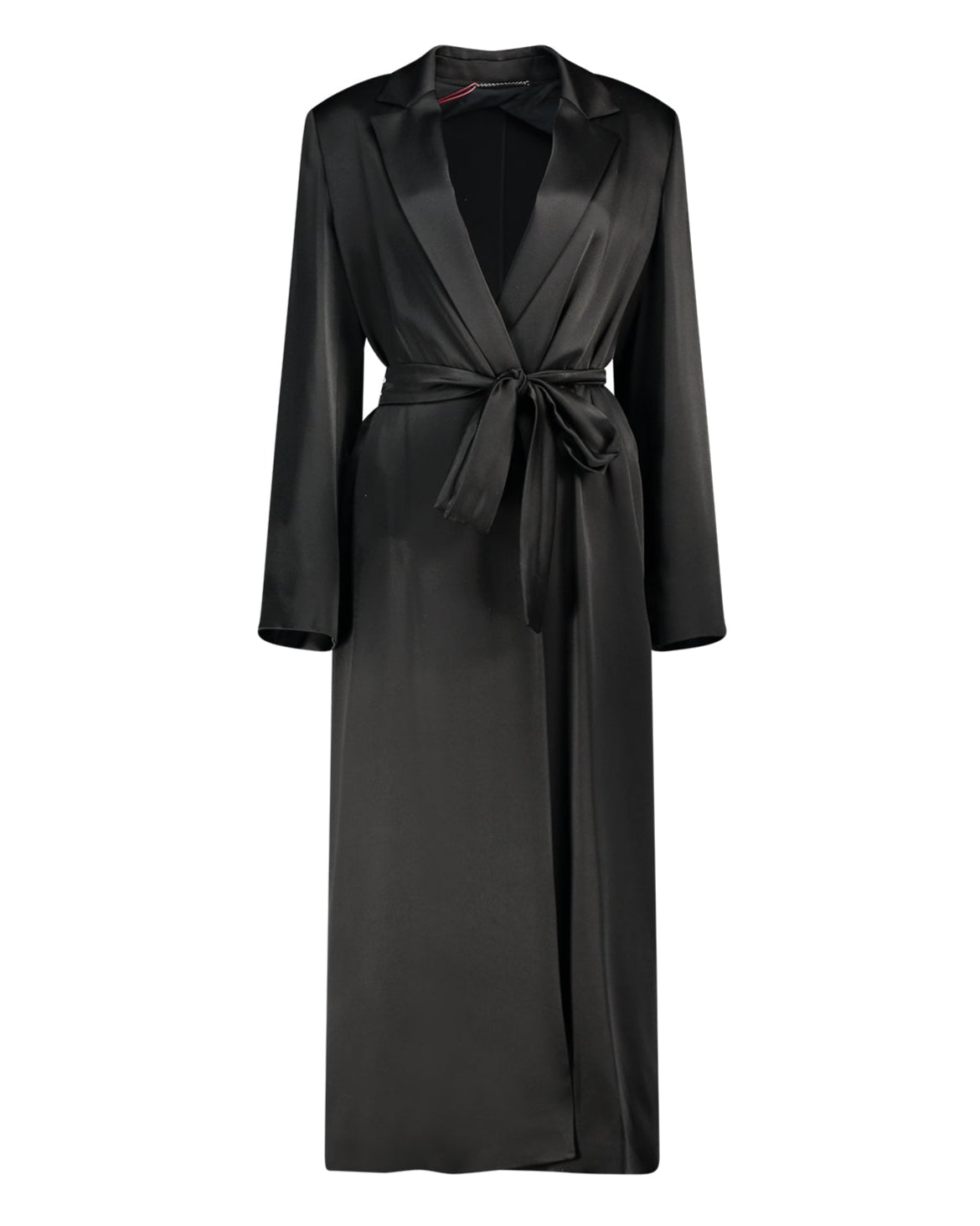 【送料&関税込】Max Mara Studio Giselda Overcoat Max Mara Studio | Giselda shiny black satin overcoat – lemlò