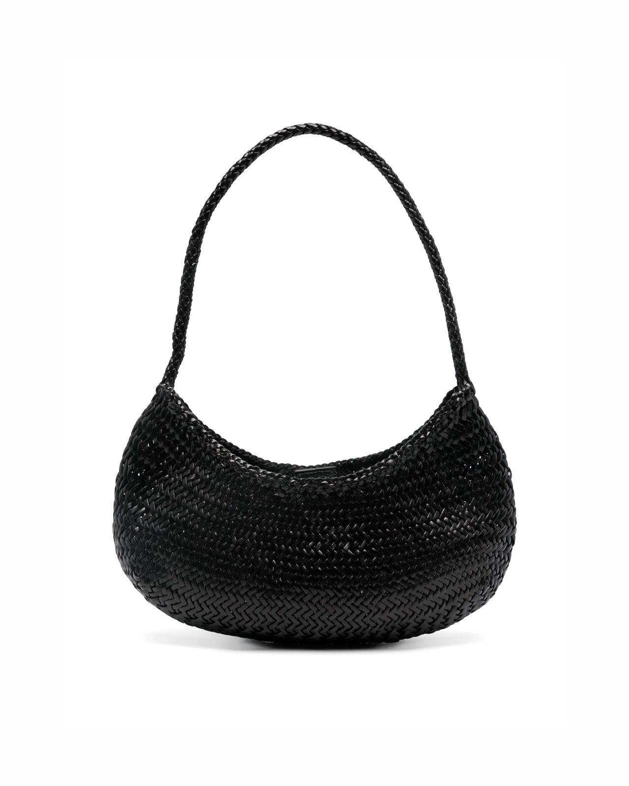 Borsa Moon In Re-nylon E Pelle Nero Borsa Moon In Re-nylon E Pelle Nero