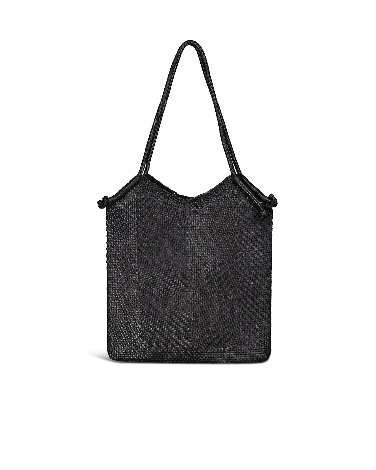 Dragon Diffusion | Minga Tote Drill Weave black leather bag – lemlò