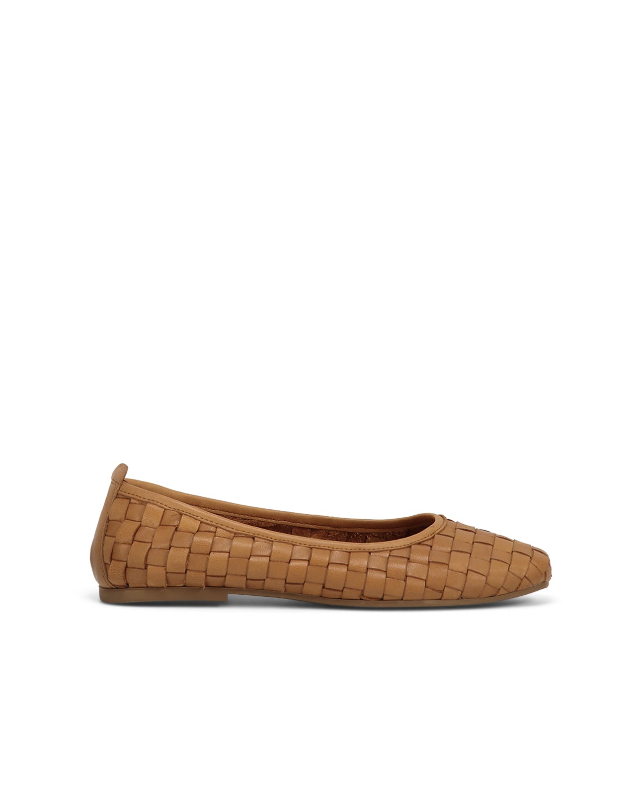 Nappa Leather Ballerina Chocolat main image 0