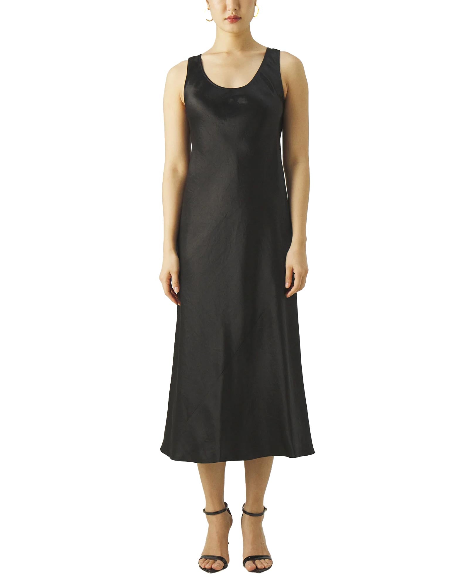 Robe Max Mara Leisure - Taille 38 - Couleur Pétrole En Satin - Longueur 130 Cm - Occasion Très Bon état