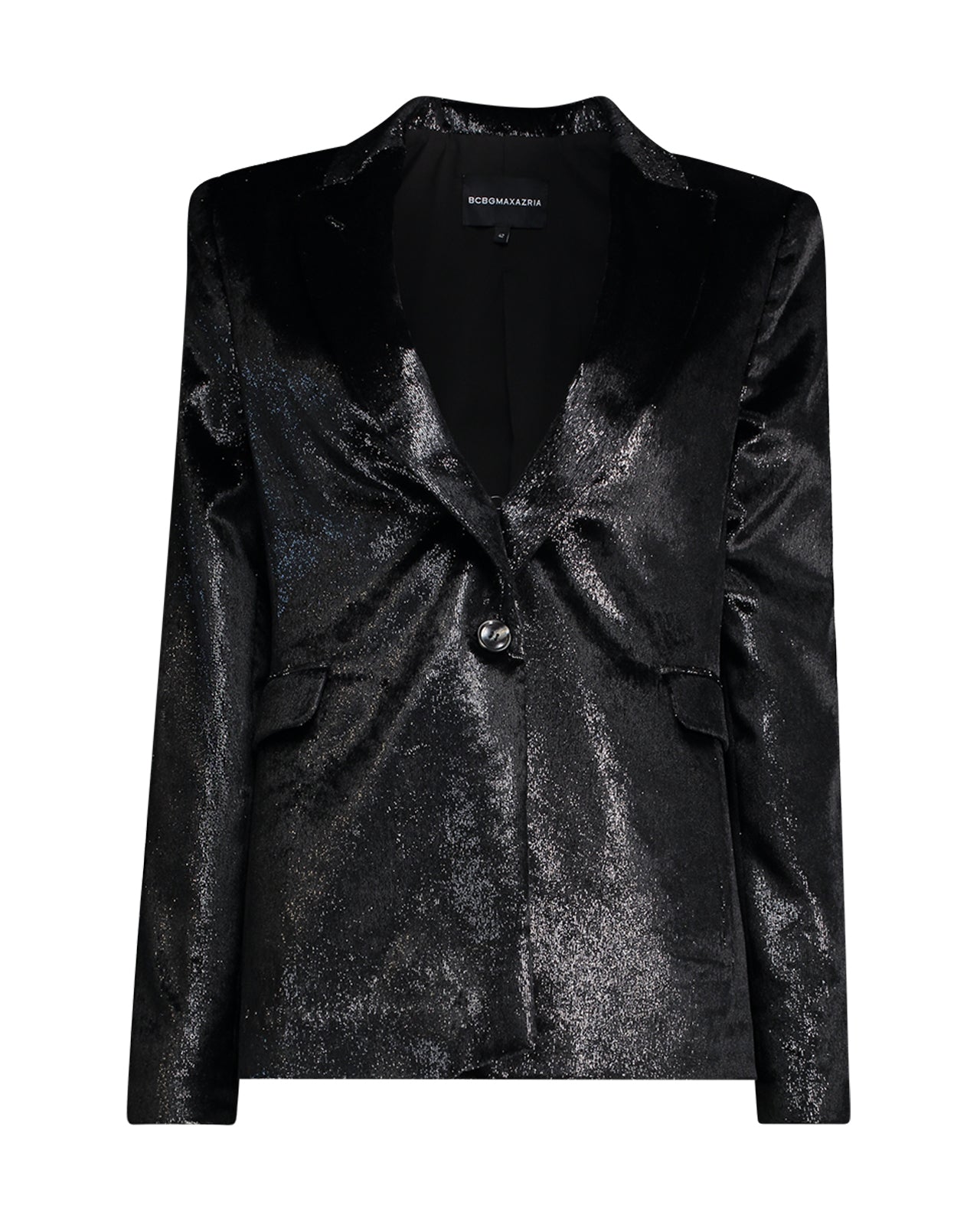 BCBGMAXAZRIA Blazer da donna a maniche lunghe con scollo a V in vita, Lavanda, Medium BCBGMAXAZRIA Blazer da donna a maniche lunghe con scollo a V in vita, Lavanda, Medium