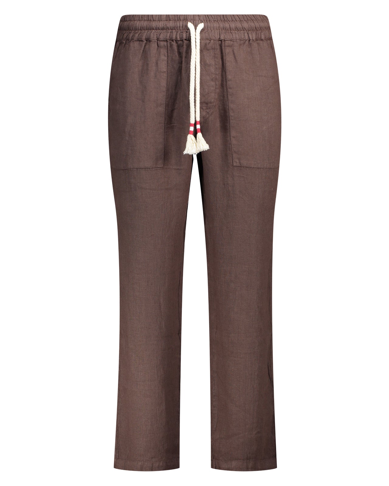 MC2 Saint Barth | Calais linen brown pants - lemlò