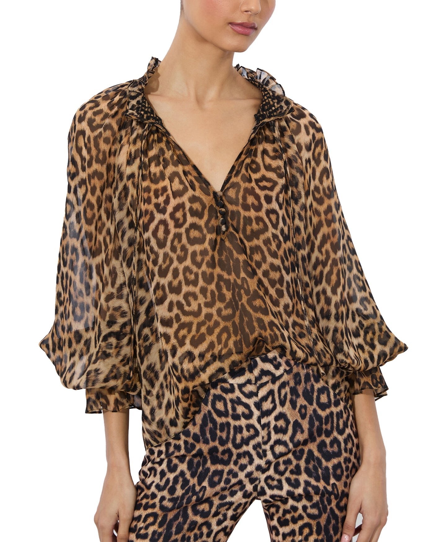 T-shirt con balza in tulle e stampa Donna, Nero | TWINSET Milano T-shirt con balza in tulle e stampa Donna, Nero | TWINSET Milano