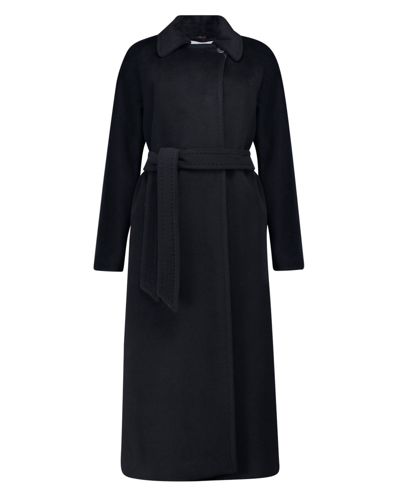 Max Mara Cappotto In Velluto Nero Mara Studio Cappotto Lungo Nero