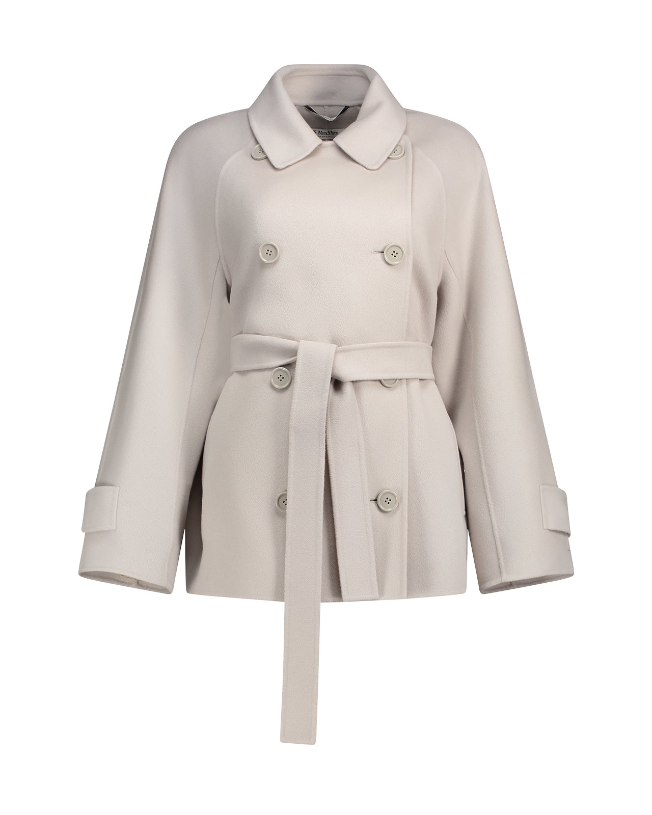 'S Max Mara Cappotto Louis doppiopetto lana ecru1