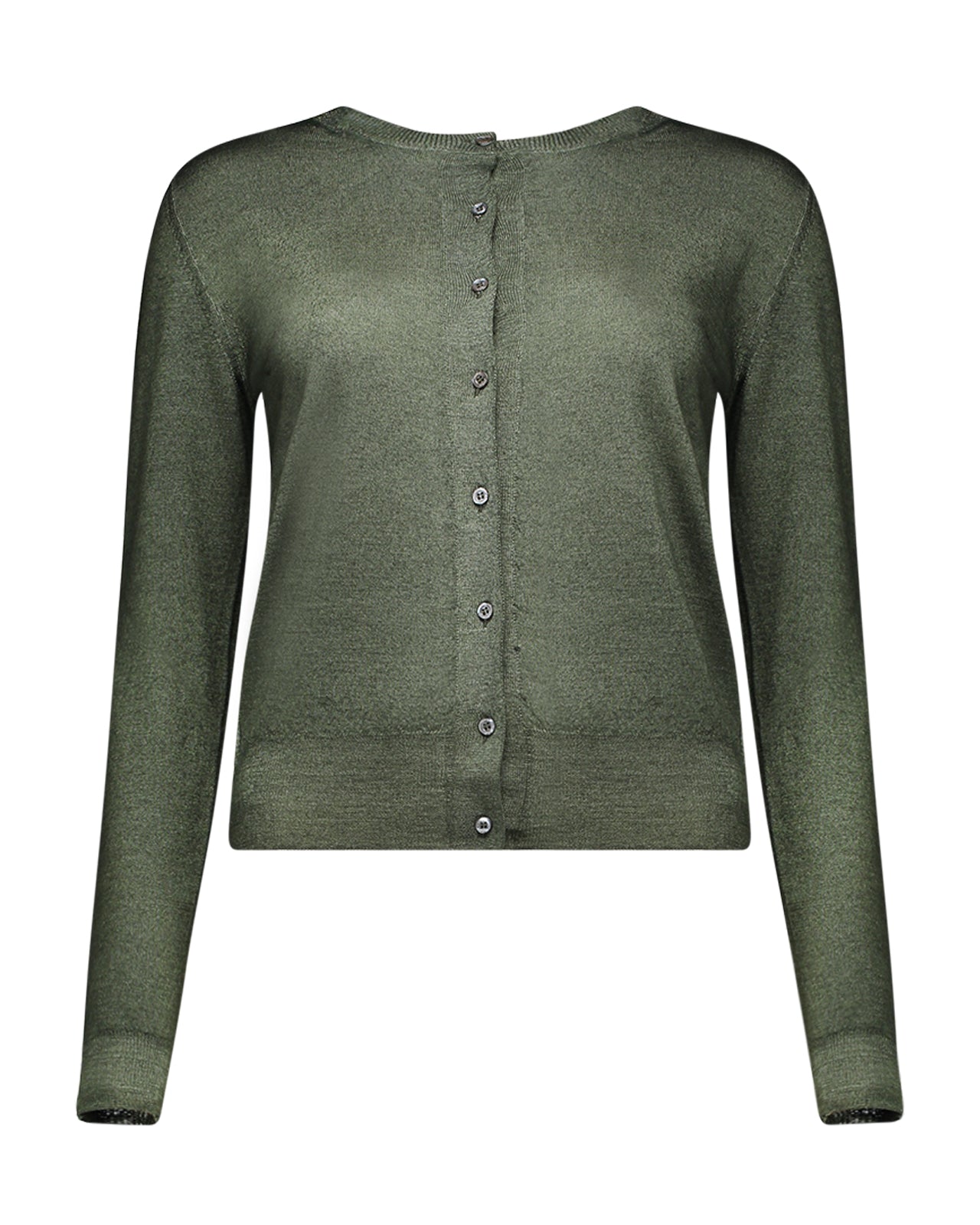 ASPESI cardigan donna verde mod 3850 3831 65% lana 25% yack 10% cashmere