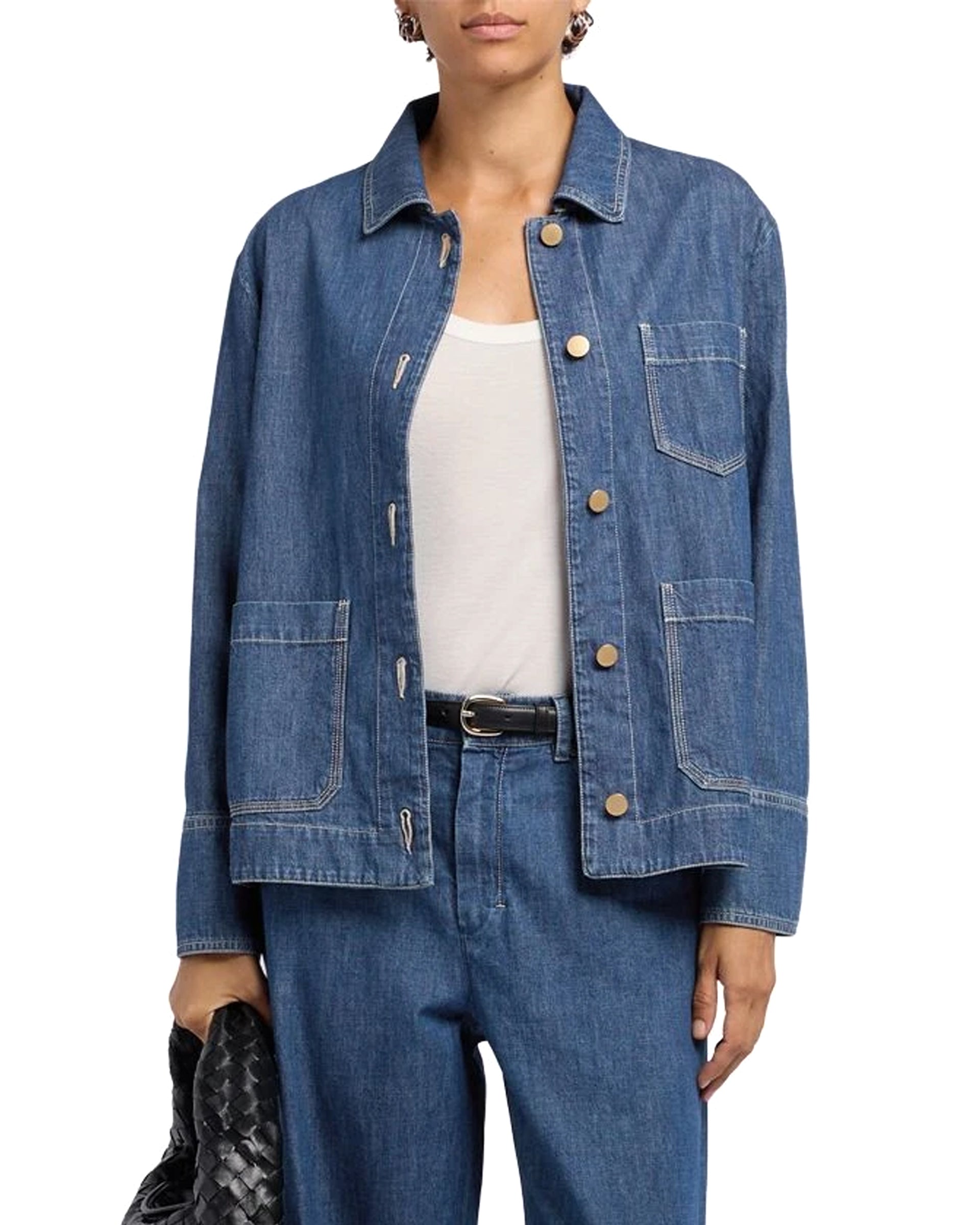 ジャケット S MAX MARA BLUE COTTON GIULIETTA DENIM JACKET 9041115306001-w-giulietta.jpg