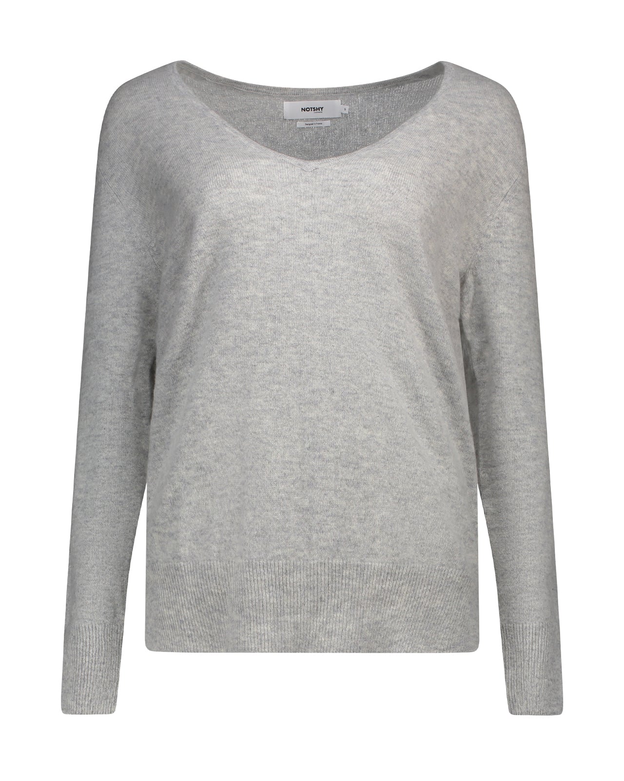 Not Shy Leopoldine gray cashmere sweater – lemlò