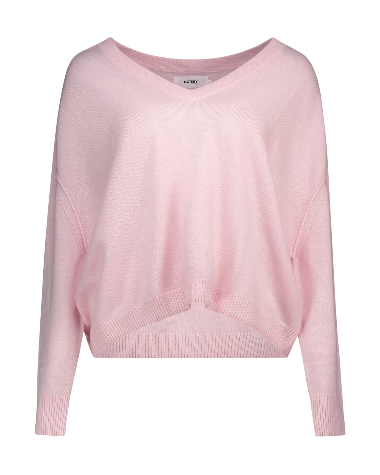 Not Shy Lucien ballet pink cashmere sweater - Main Image