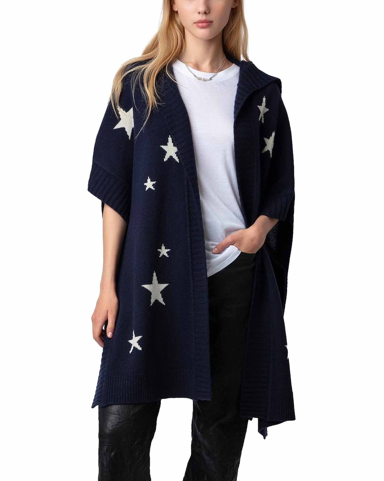 Cardigan Zadig & Voltaire Deluxe - Cachemire Vert Ouvert Devant - Taille Unique - Occasion Parfait état