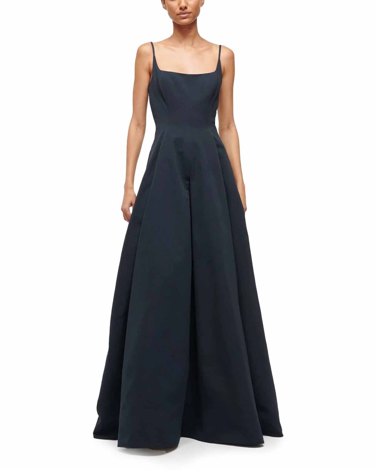 staud navy blue dress Staud
