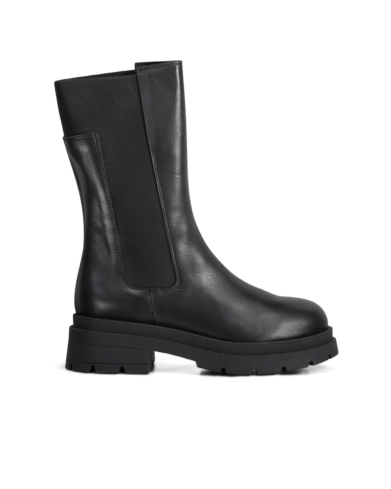 Stivali Chelsea Uomo Grafters M186 - Pelle Lisciata Con Soffietti Elastici, Suola In PVC/Nitrile Antiscivolo, Nero, 44 EU