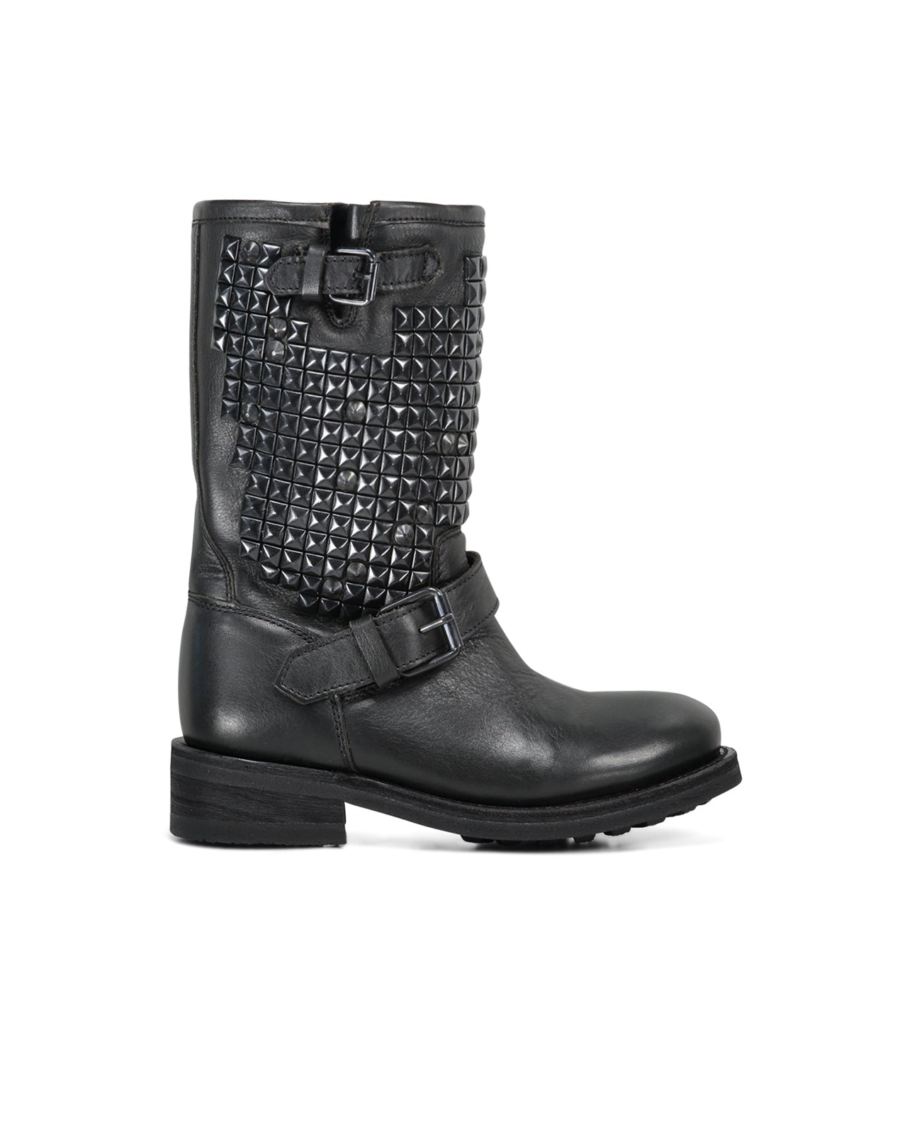 Biker Boots Stivale Borchie Ash Ash Combo Black Nappa Biker Boot