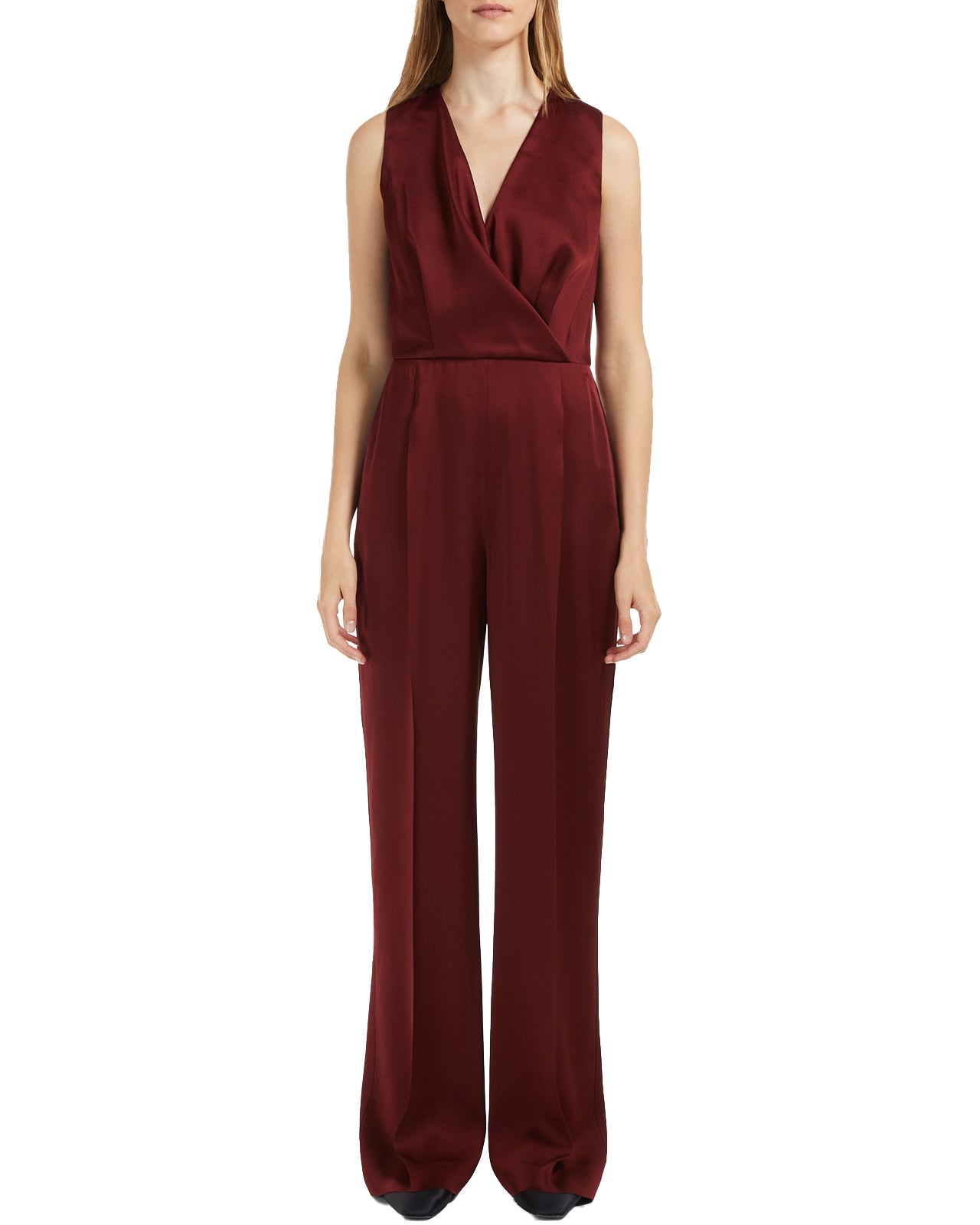 Max Mara Tuta Rossa Pantalone In Cotone Max Mara Rosso