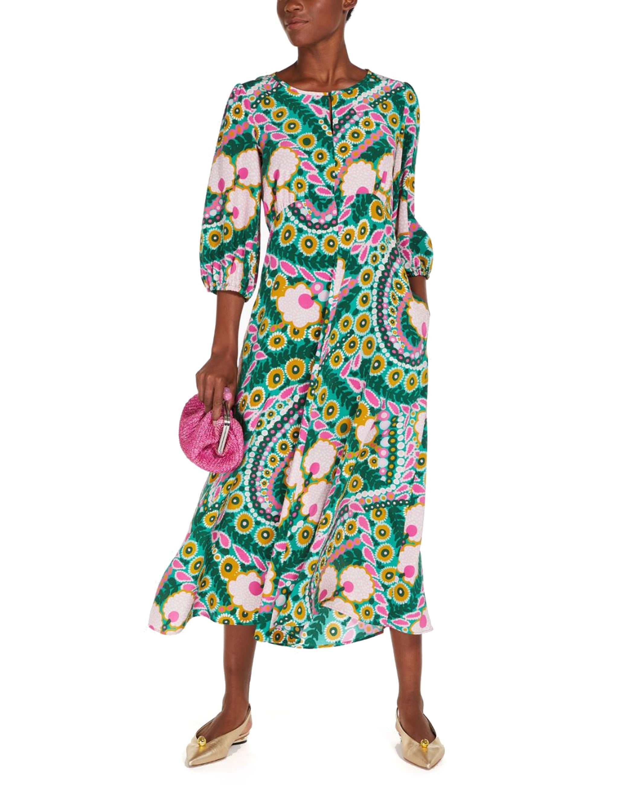 Floral Max Mara Maxi Dress Max Mara Long Printed Silk Dress In