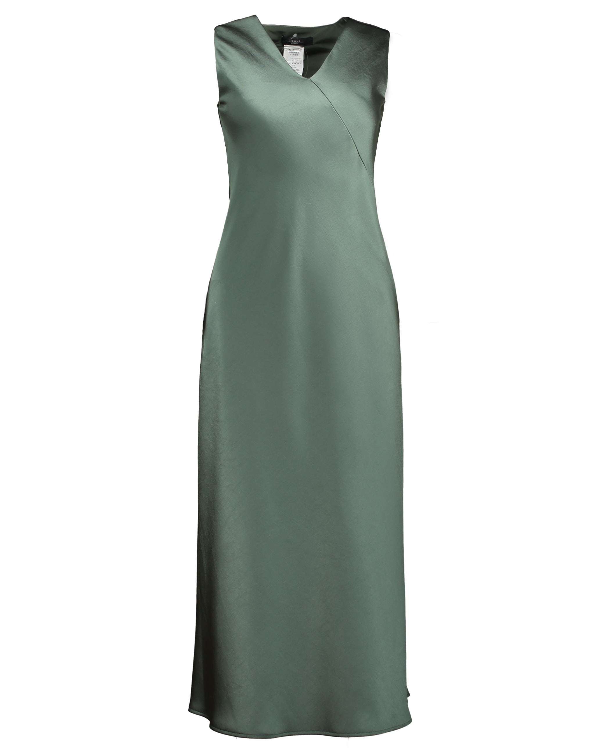 Weekend Max Mara Thyme green satin Pietra dress
