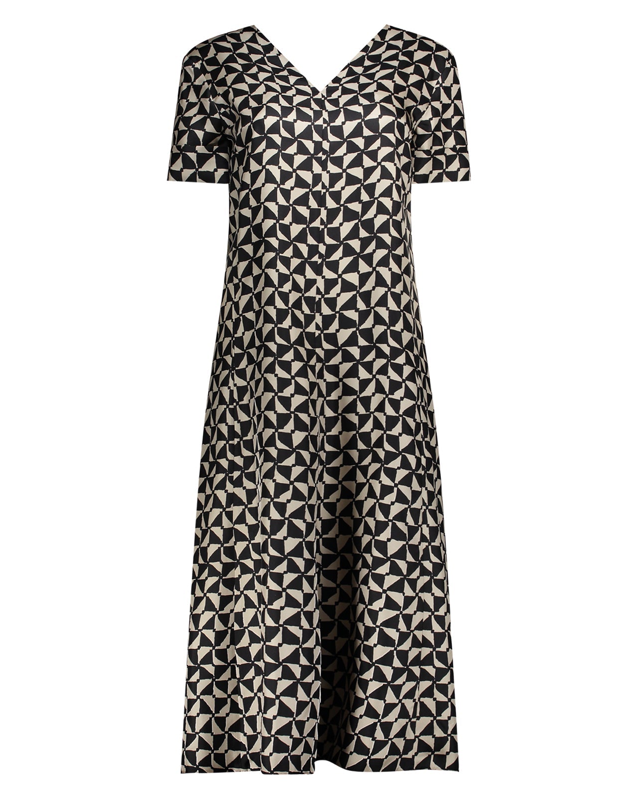 Weekend S Max Mara OSTENDA Navy and Ecru Panelled Dress 53210217600