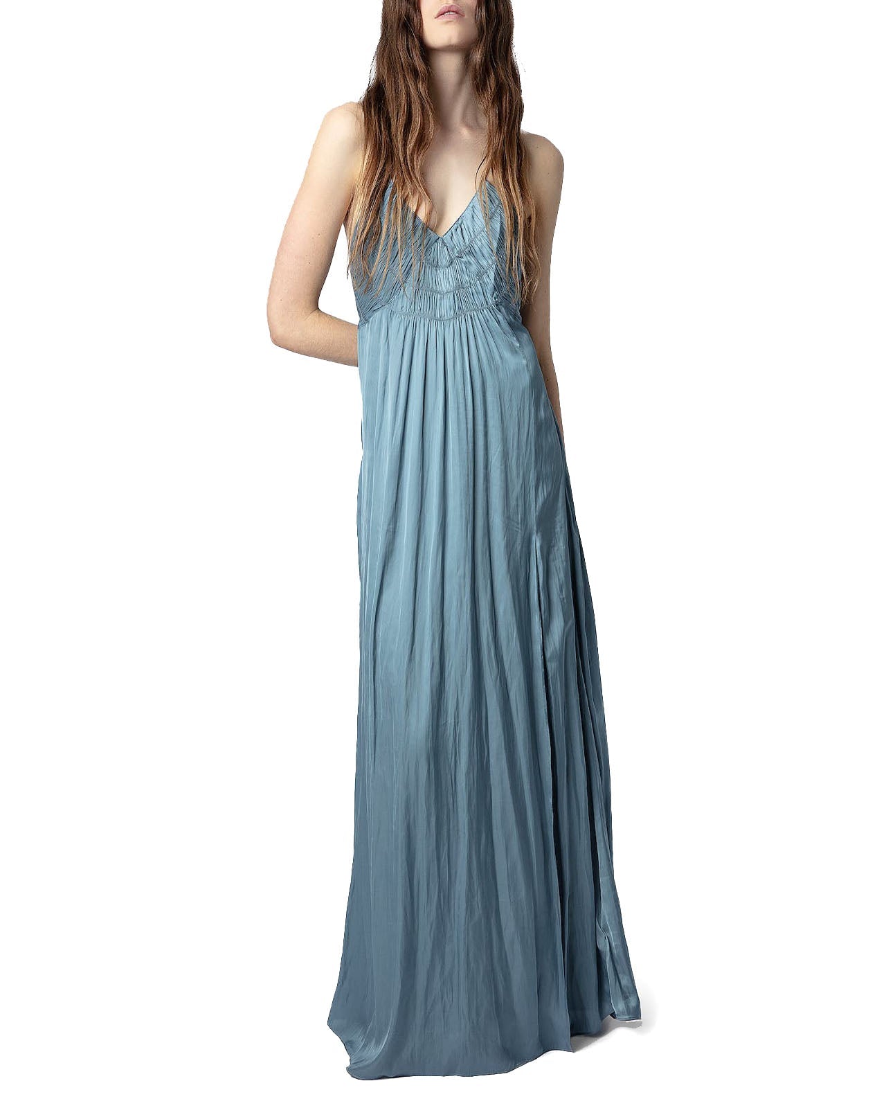 rayonne satin dress Zadig&voltaire Rayonne Satin Maxi Dress