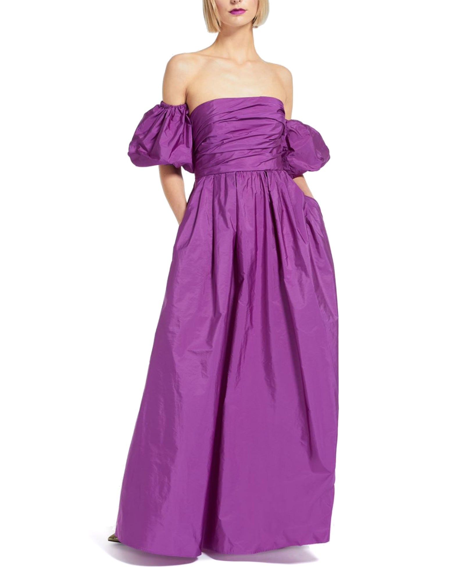 Max Mara Studio Abito lungo Scire viola ciclamino