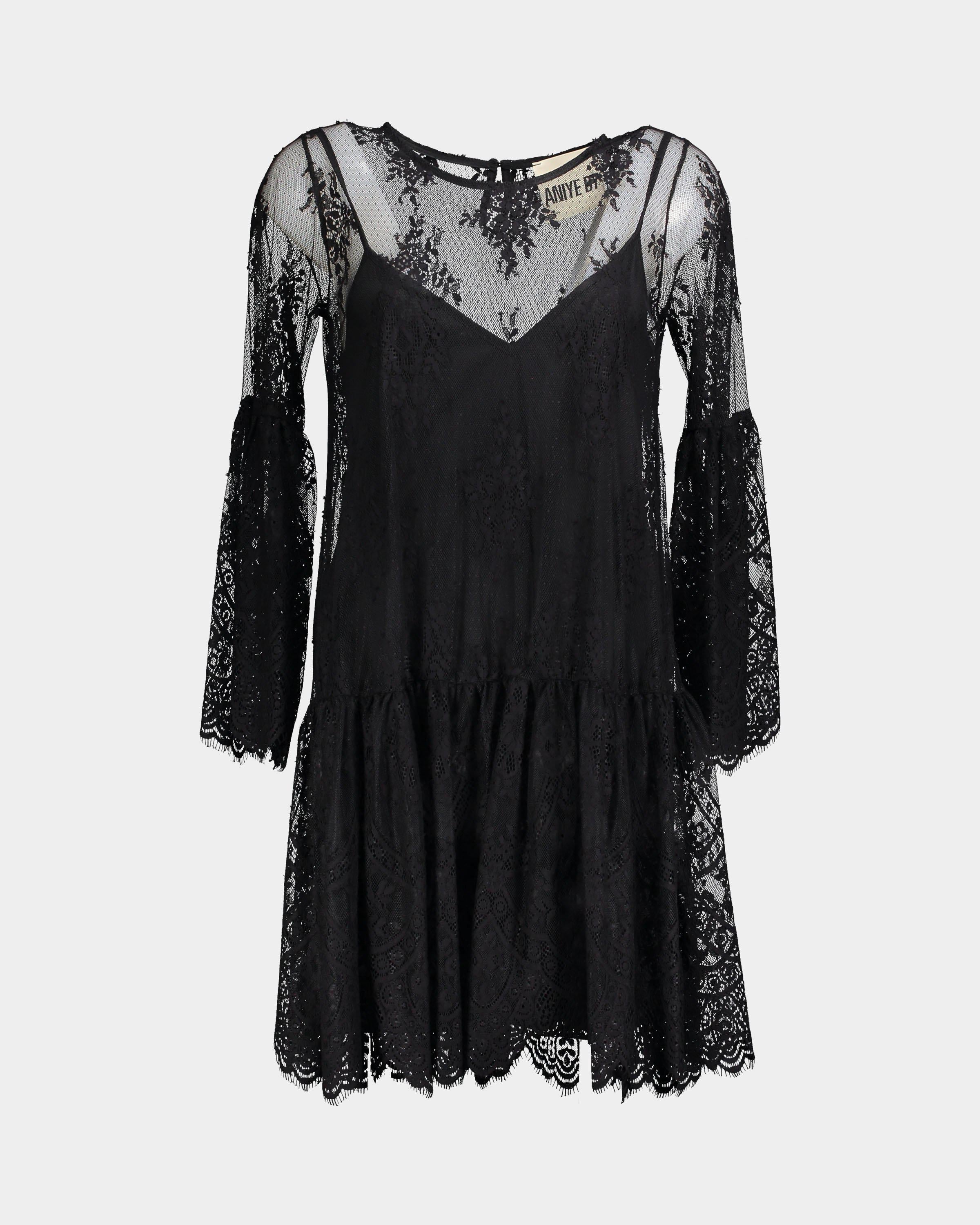 Aniye by vestito nero pizzo hot sale