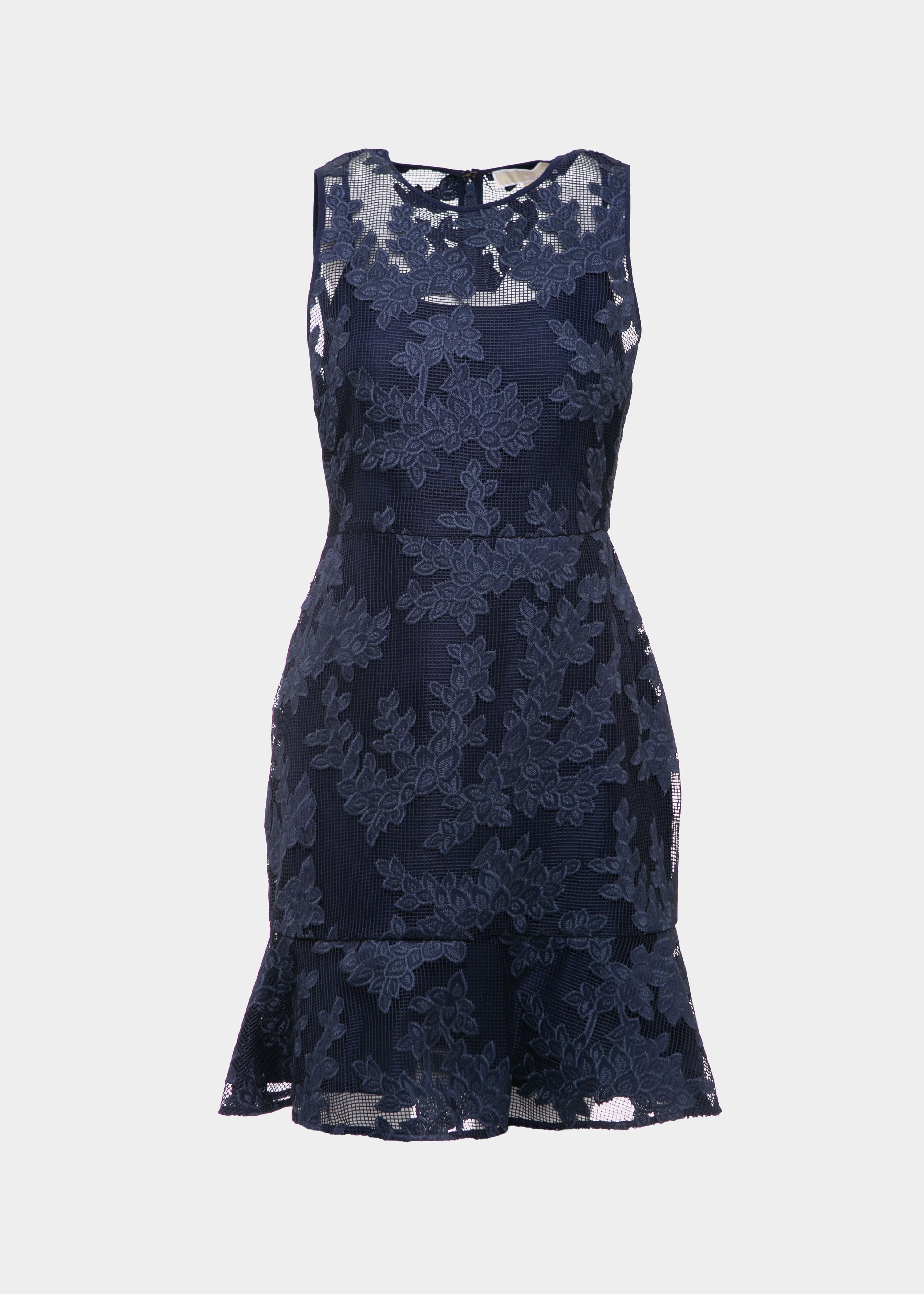 Michael Kors | Blue Applique Palm Dress  leml