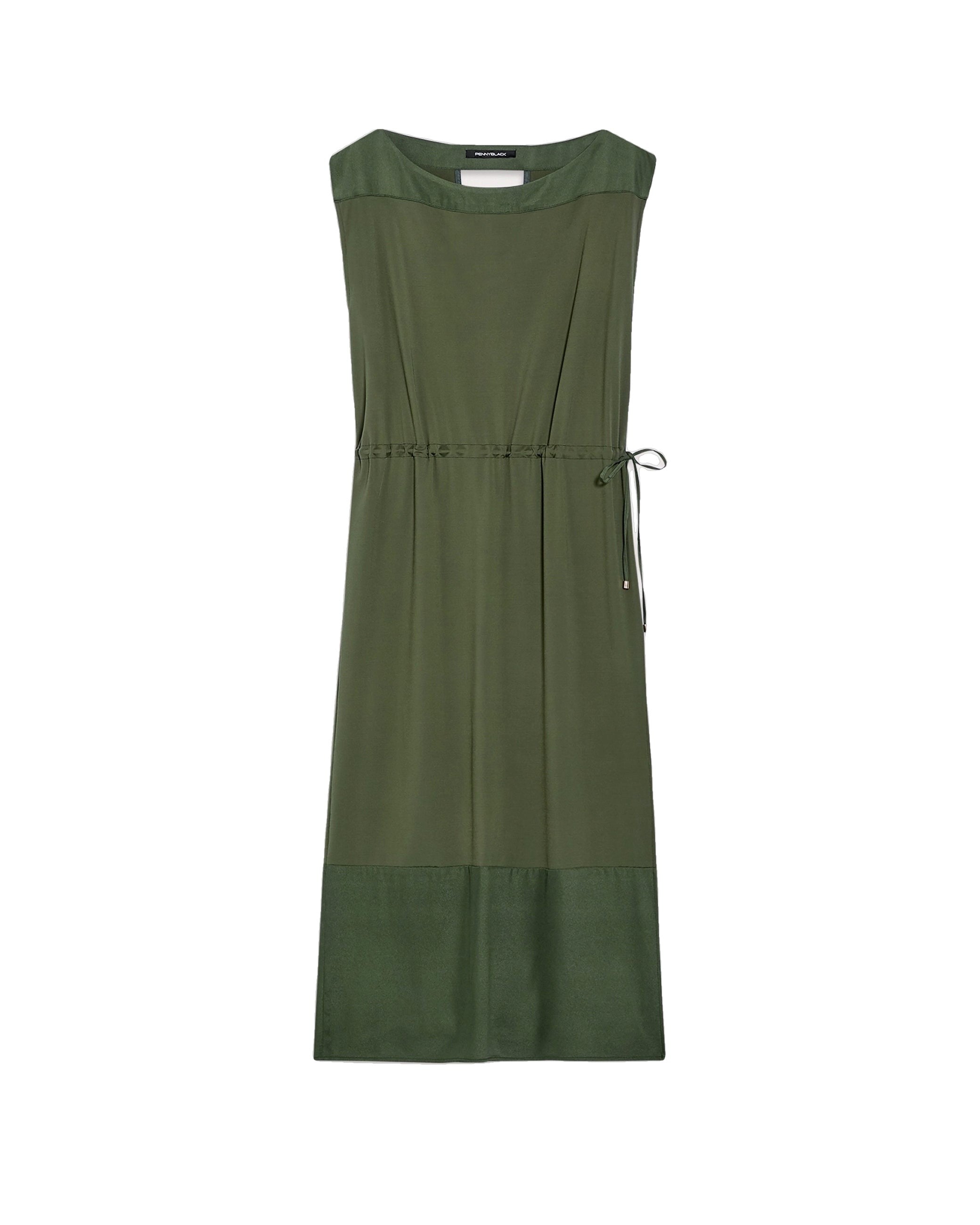 Pennyblack | Rovereto green crepe jersey dress leml Pennyblack | Rovereto green crepe jersey dress leml