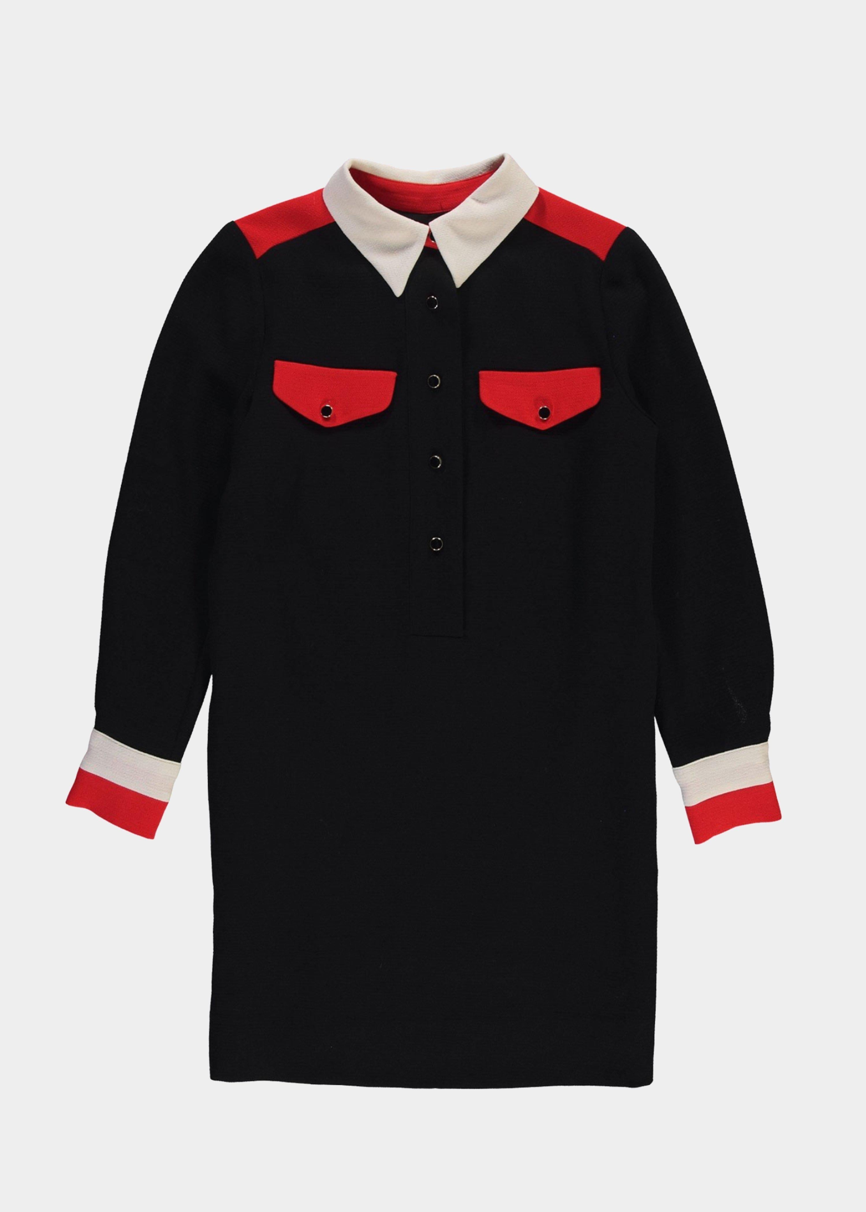 Essentiel Antwerp Abito camicia Radley nero rosso – lemlò