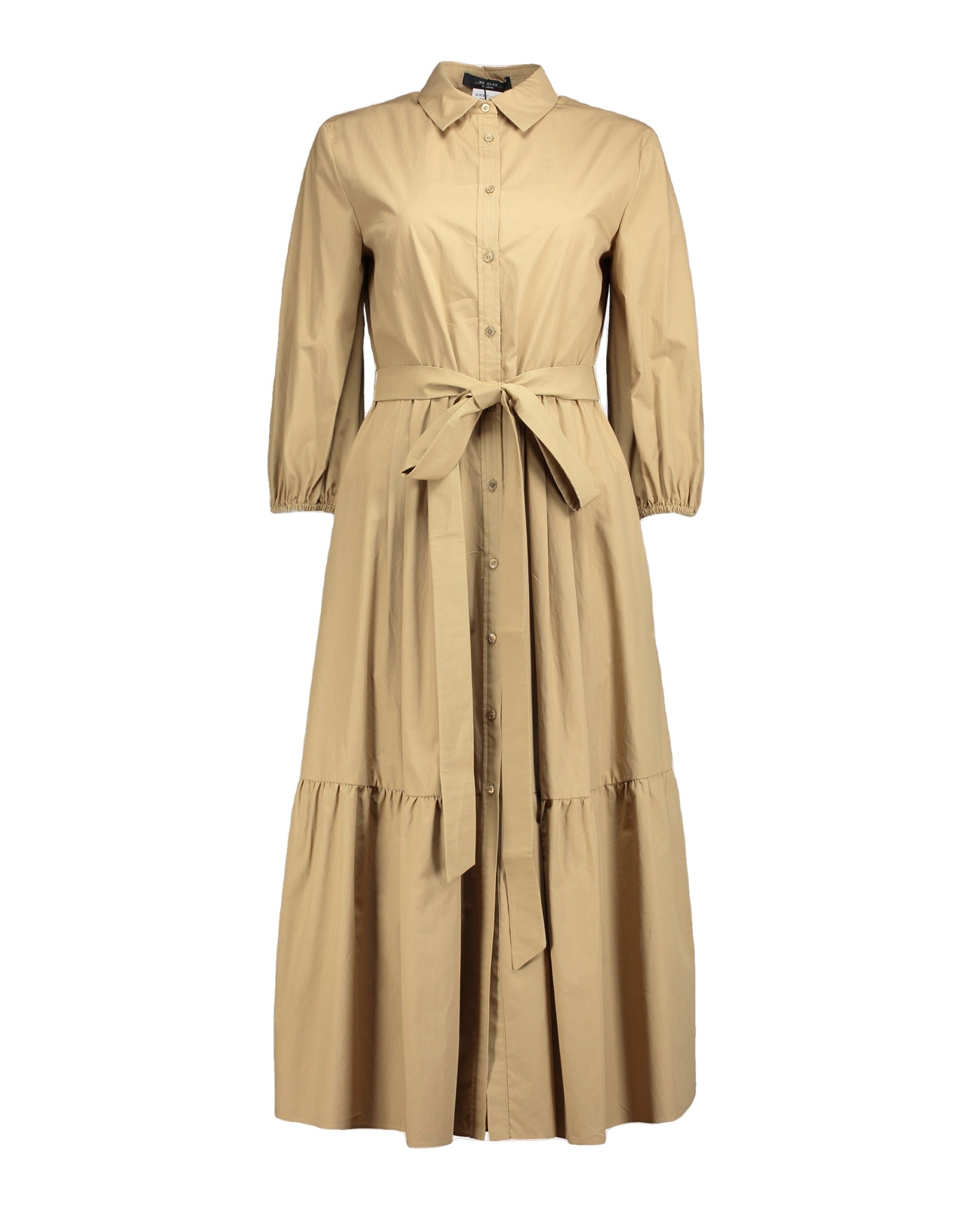 Weekend Max Mara Diana camel cotton poplin shirt dress