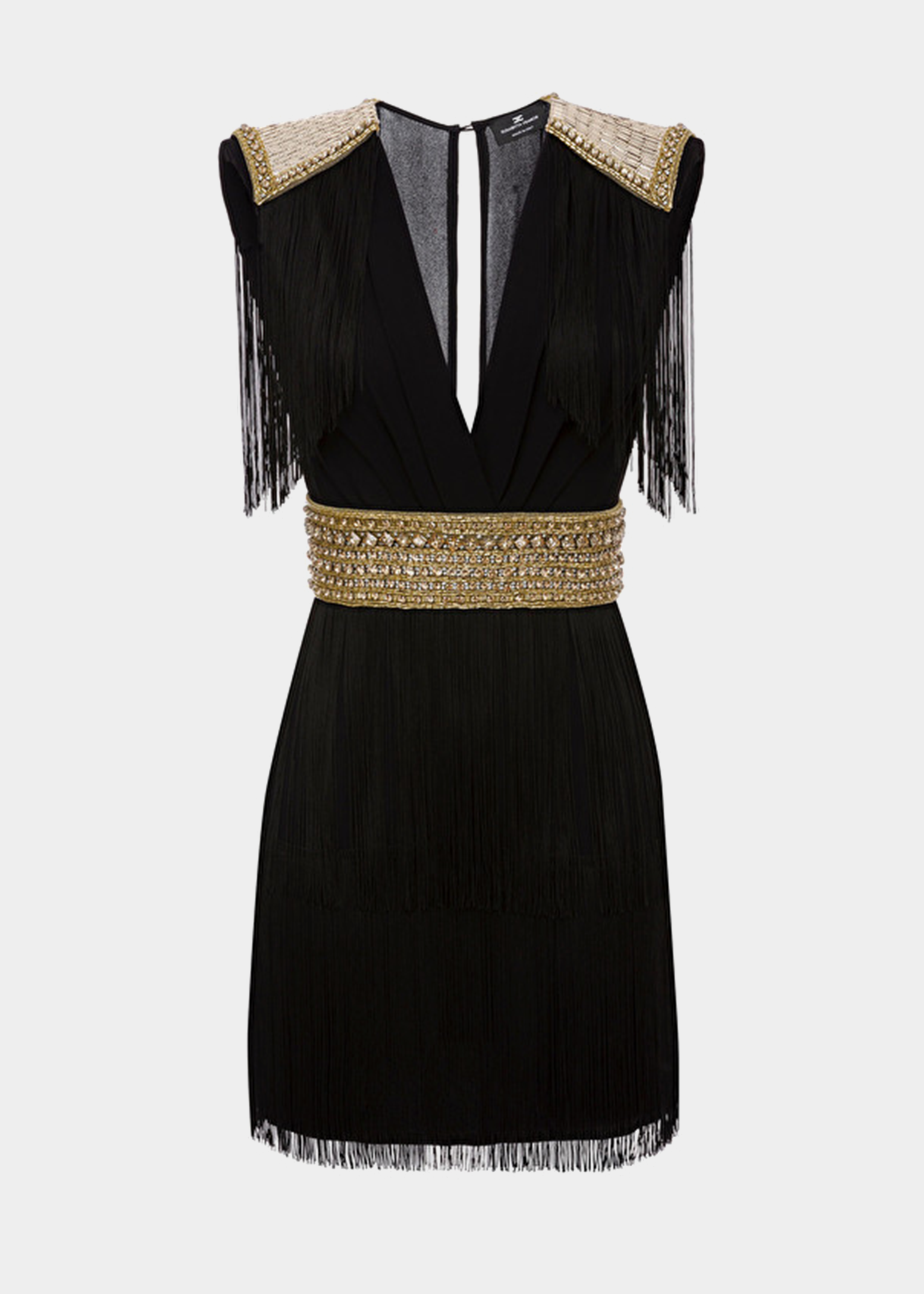 Elisabetta franchi abito con frange discount