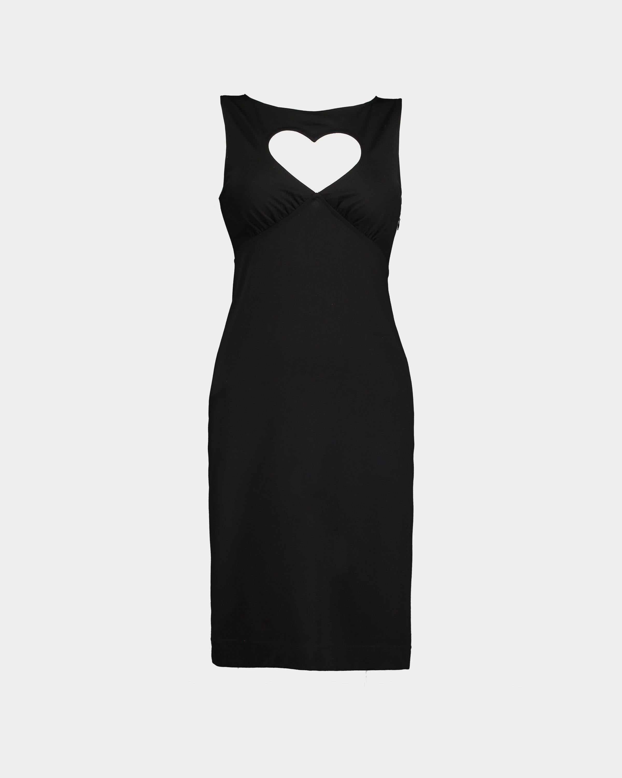 Love Moschino Black cut out heart dress