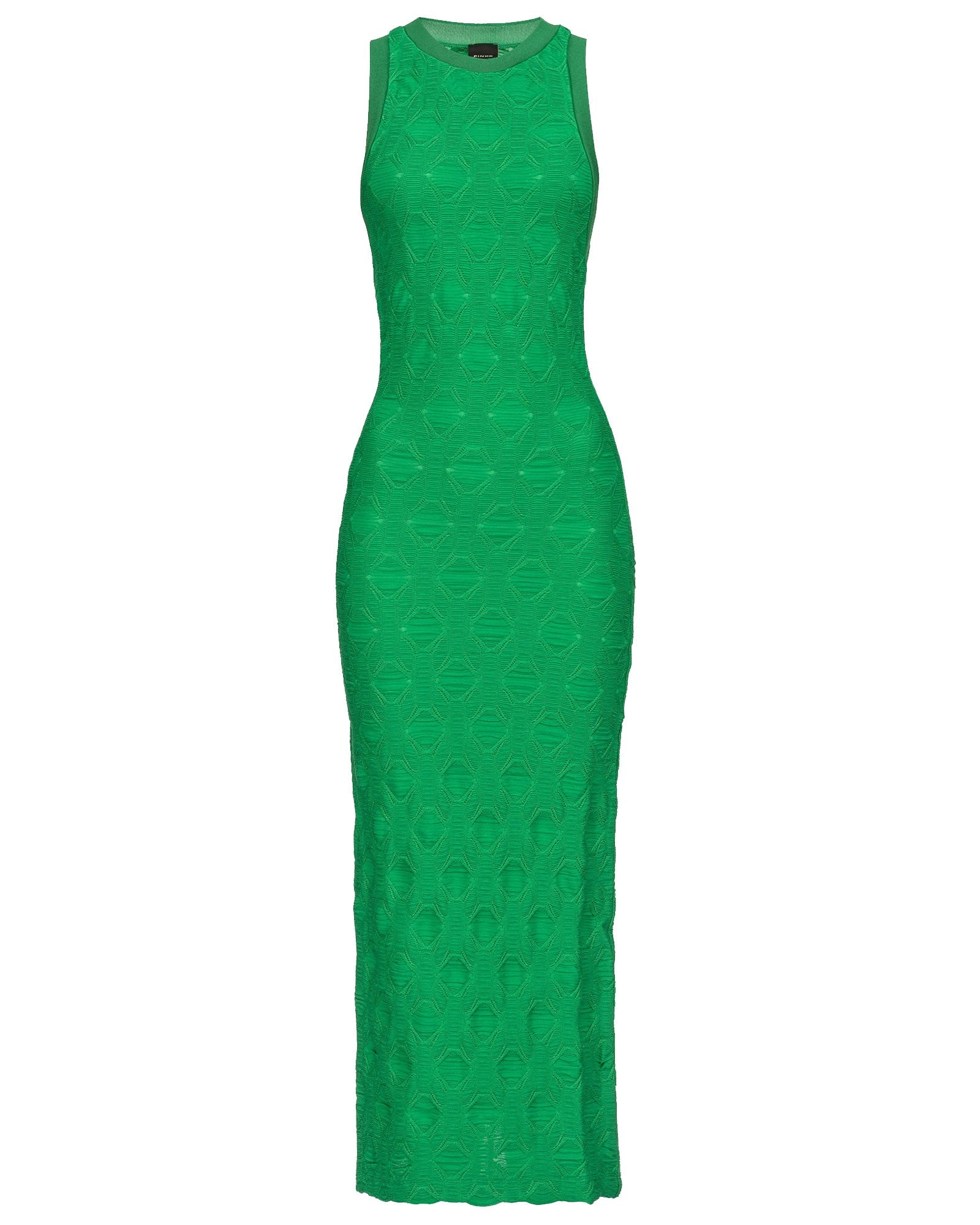 Pinko | Green embossed Agna long dress leml Pinko | Green embossed Agna long dress leml
