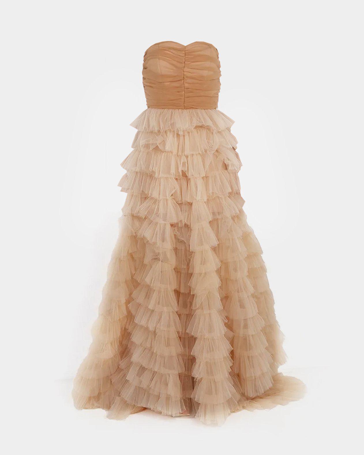 Aniye By Long dress Doris Dress nude tulle - Main Image