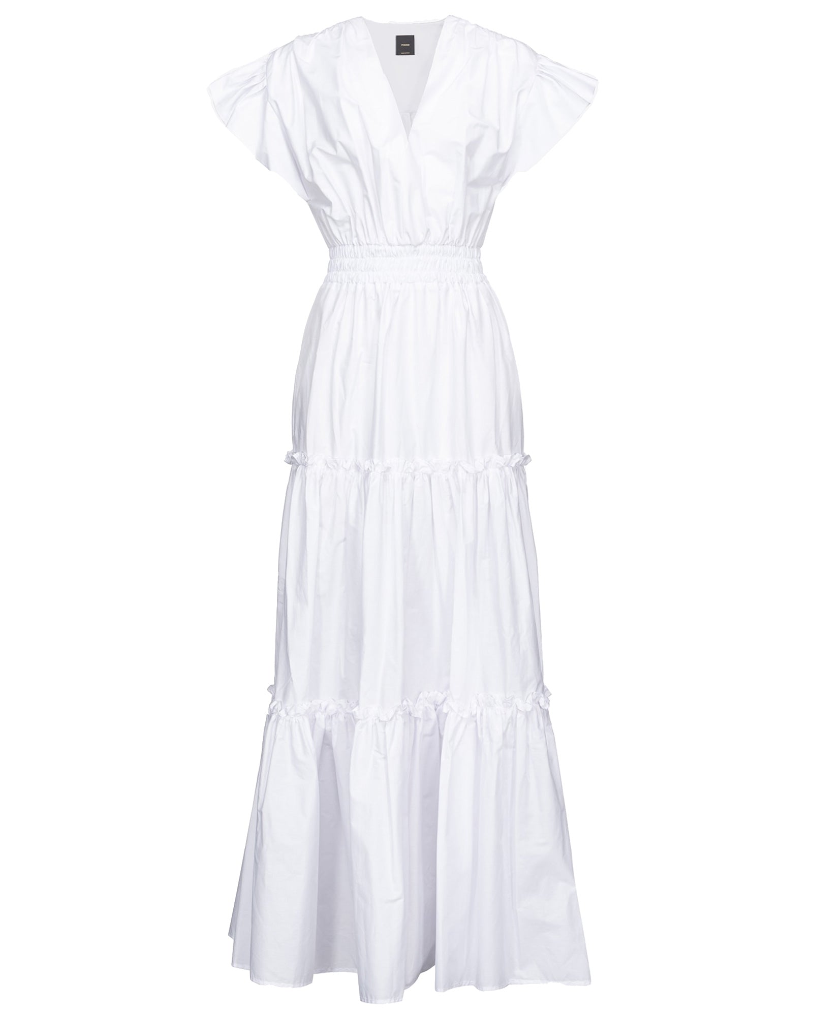 pinko white dress PINKO white long classic dress with a black strap XS SIZE NR:289