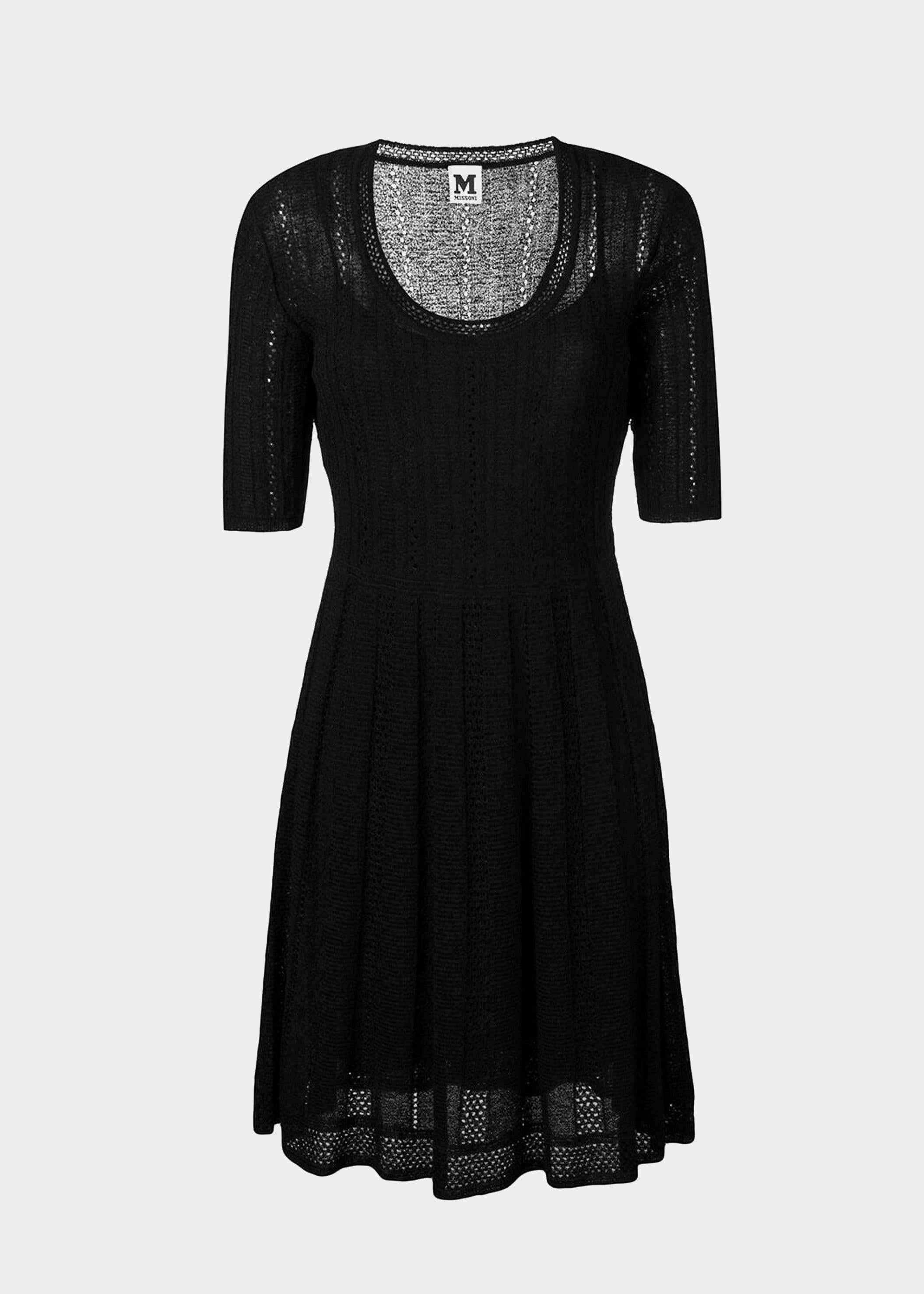 princess polly baby blue dress M.MISSONI - ROUND NECK GLITTER DRESS BLACK - CLOTHES main image 1