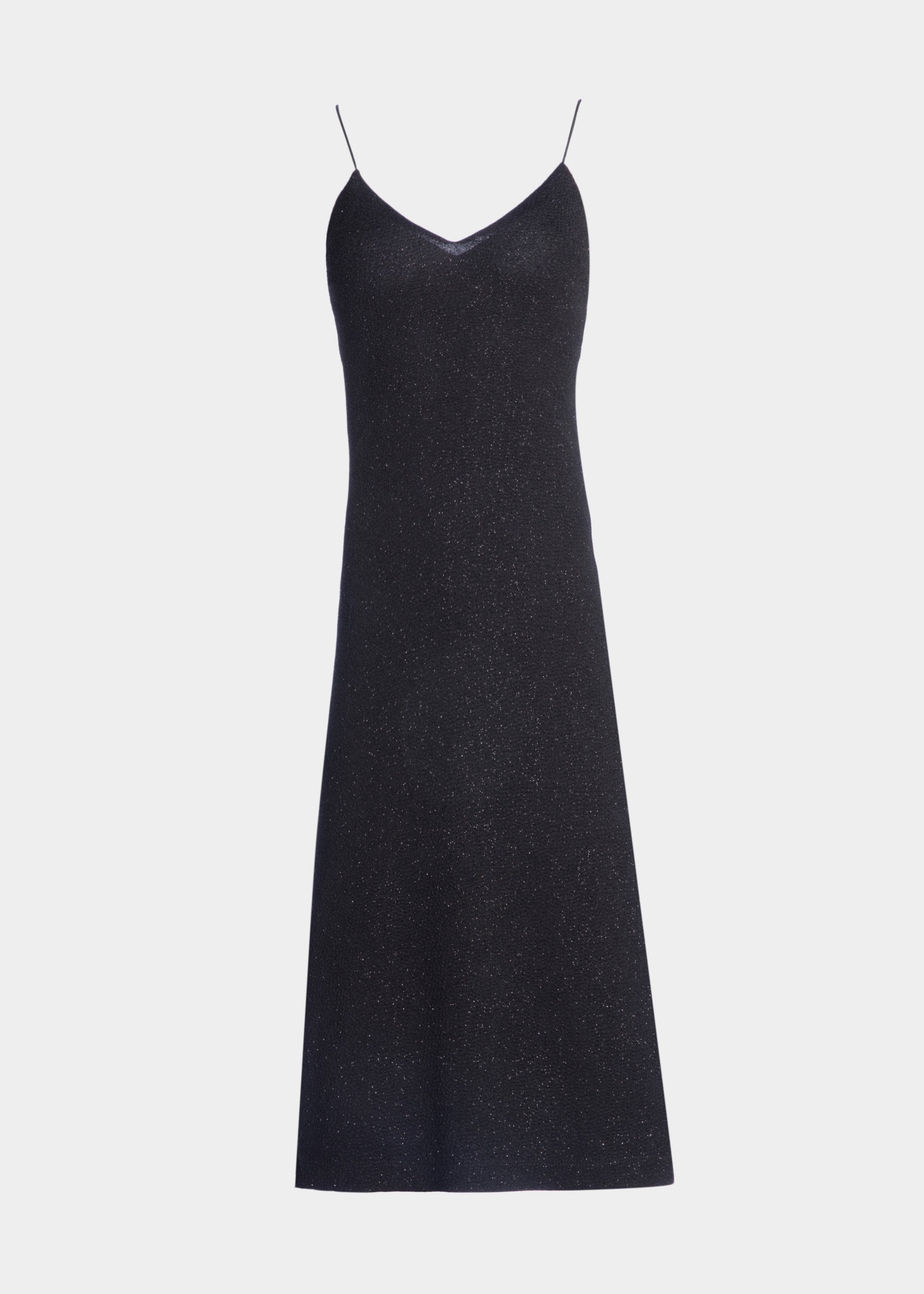Alice Olivia Stila Sparkle glitter black midi dress lemlo