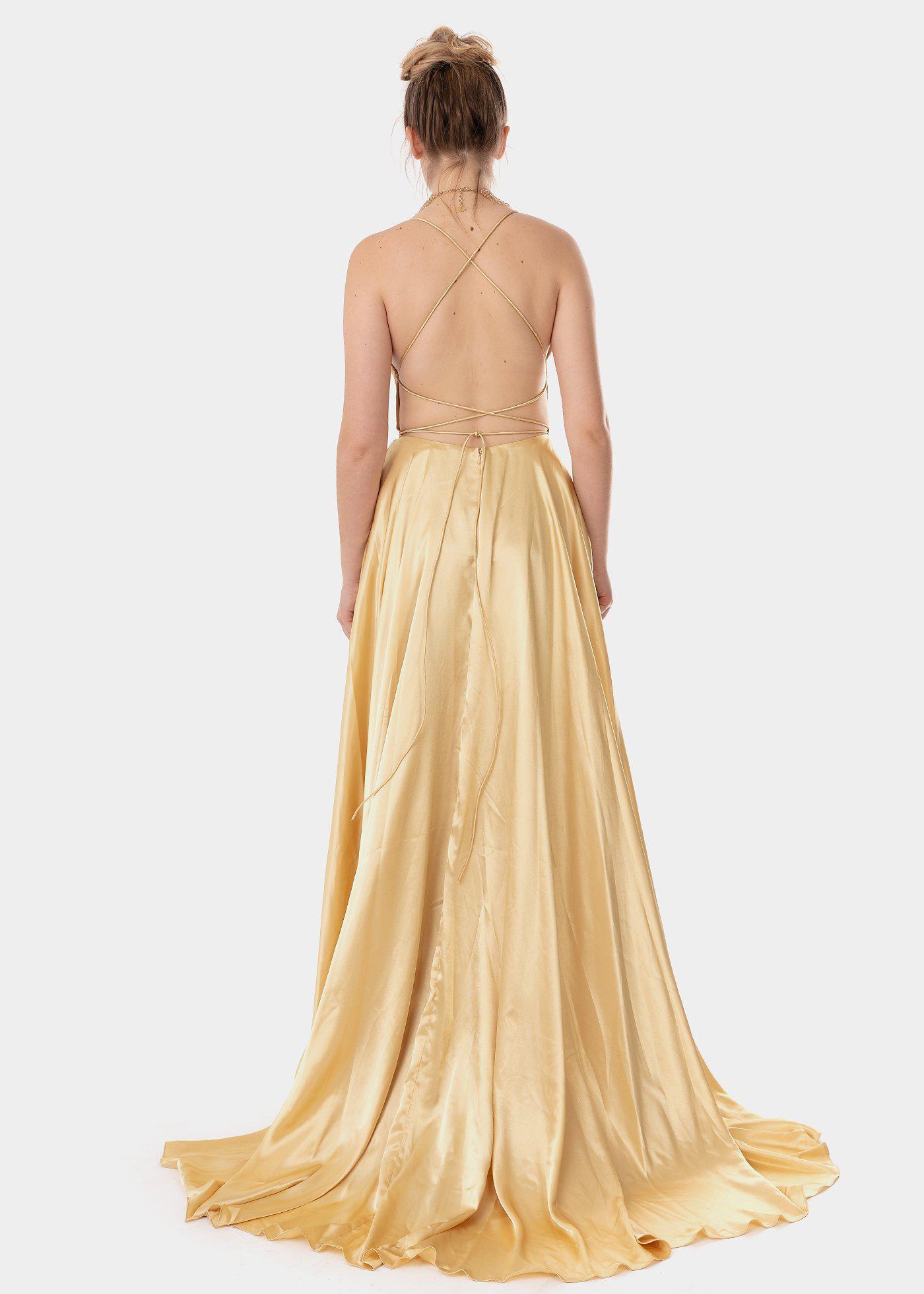 Sherri Hill Dress 51631 gold lemlo