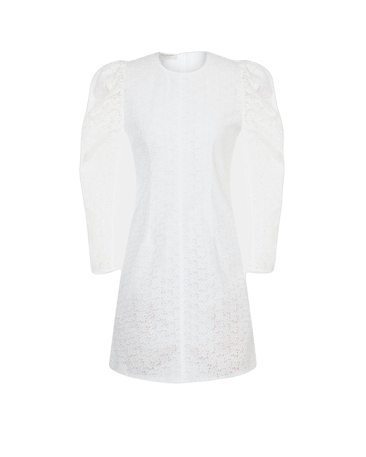 Philosophy di Lorenzo Serafini | White embroidered voile dress leml Philosophy di Lorenzo Serafini | White embroidered voile dress leml
