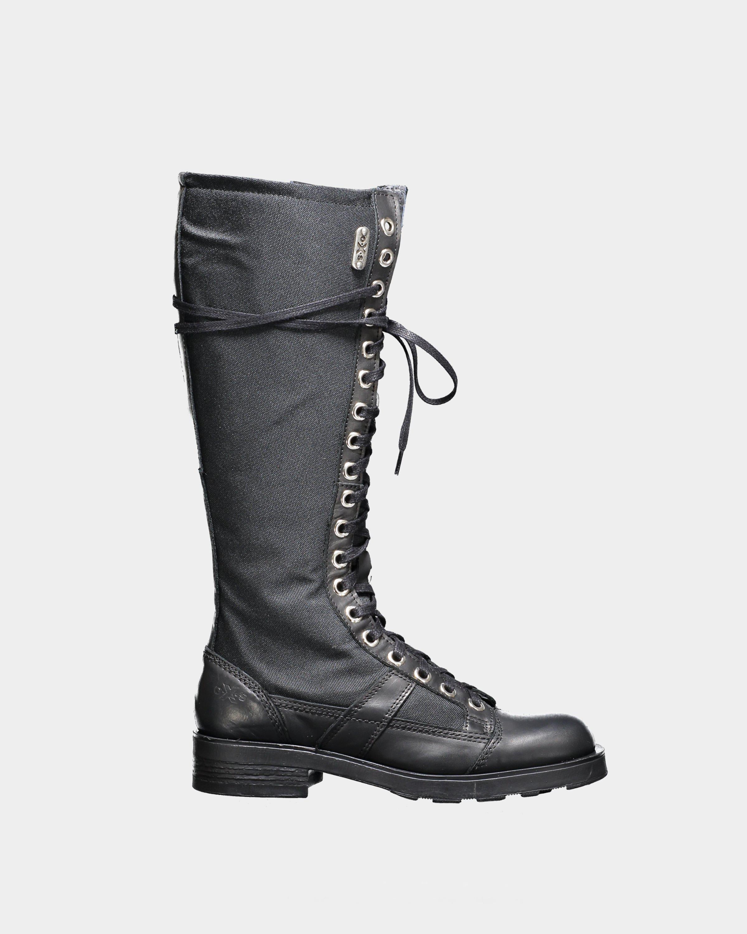 Oxs Anfibio Donna Anfibi Donna Oxs Anfibio Pelle Donna Oxs 101165 Nero