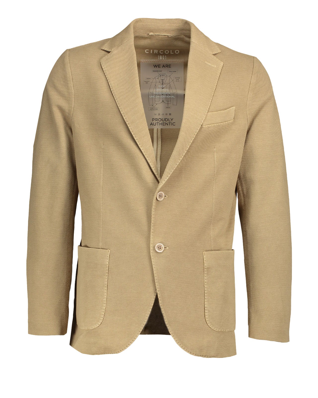 Circle 1901 Camel oxford cotton Umber blazer leml