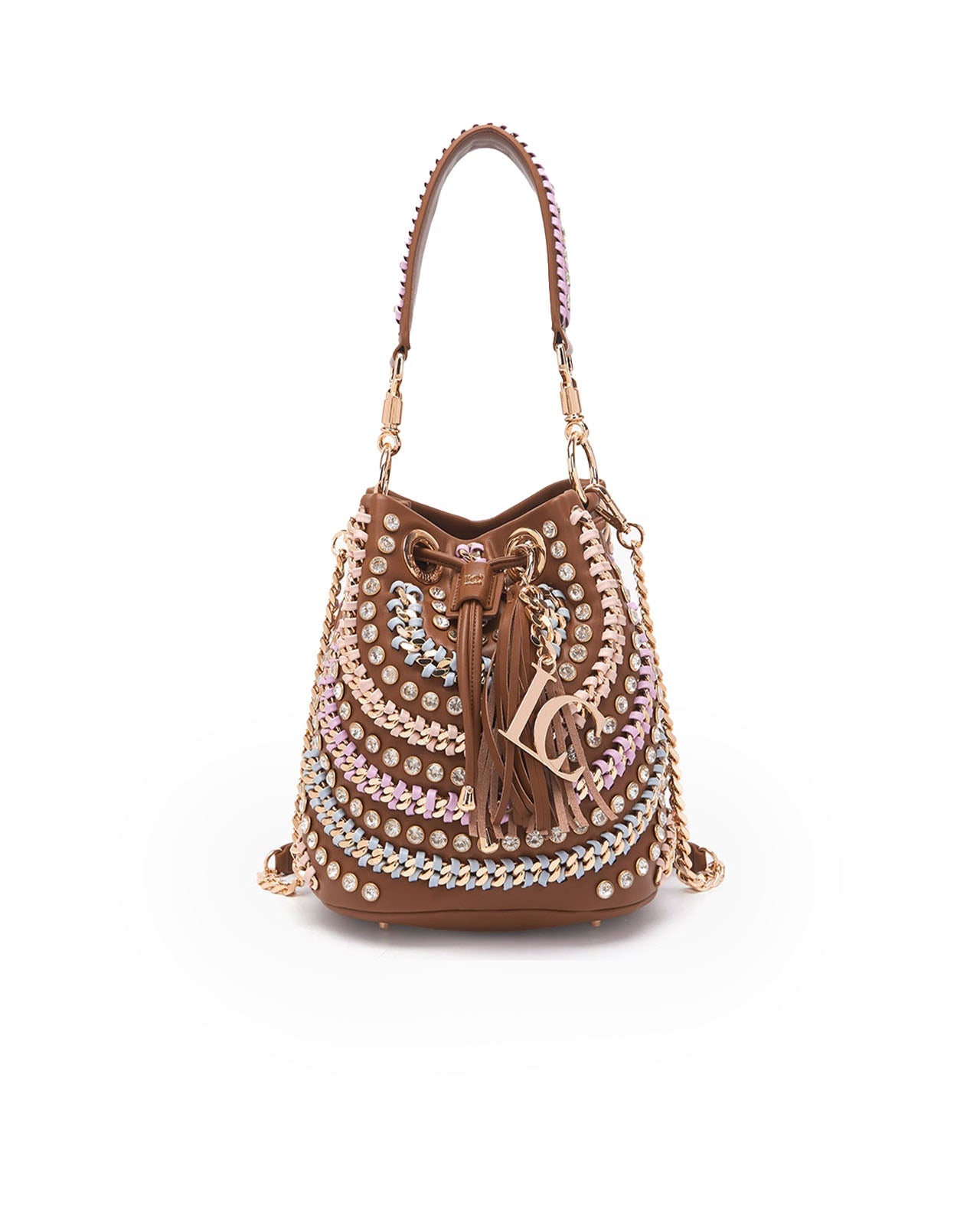 the carrie Andromeda Small Bucket multi leather bag – lemlò