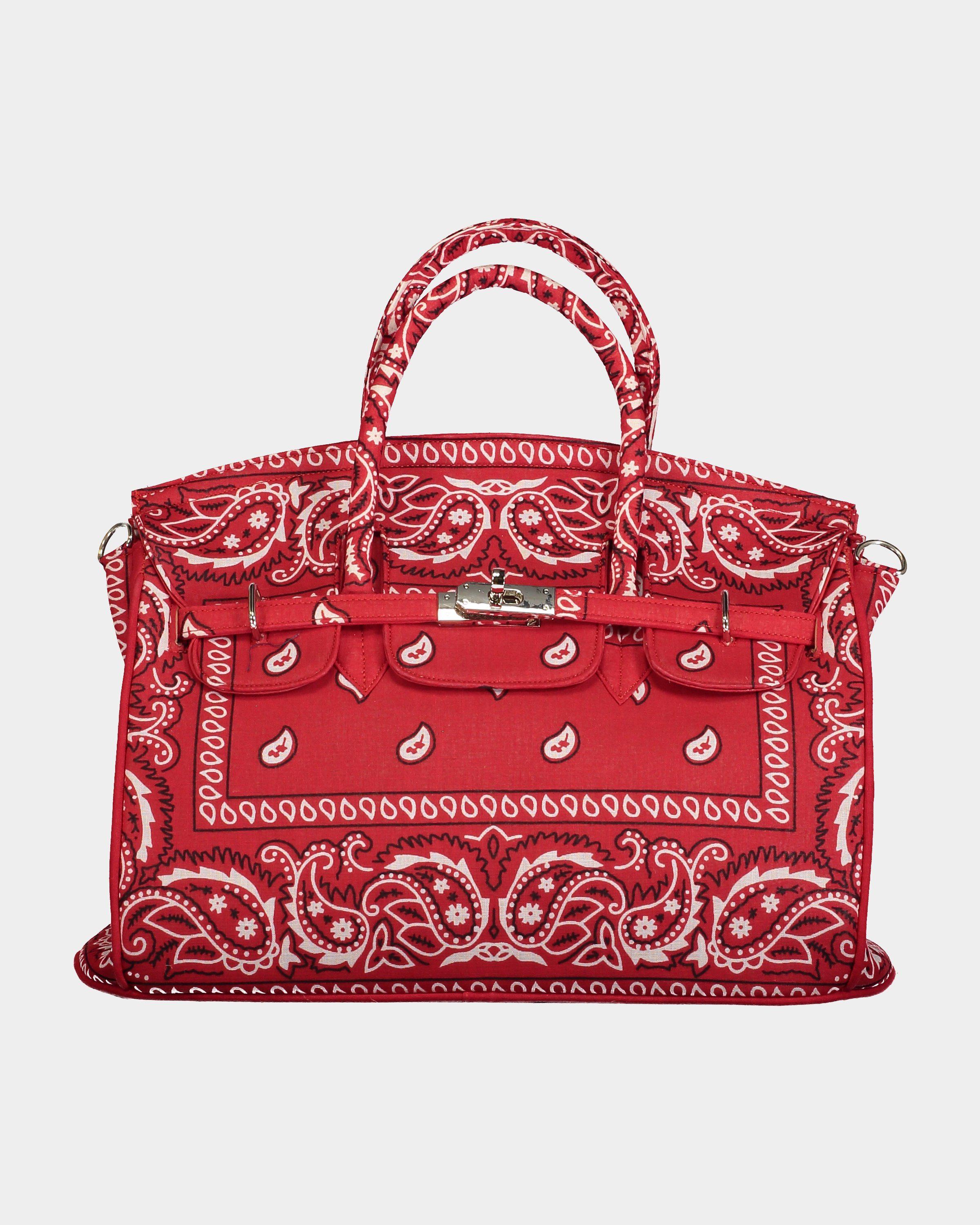 Amonabi Red bandana medium Birkin bag