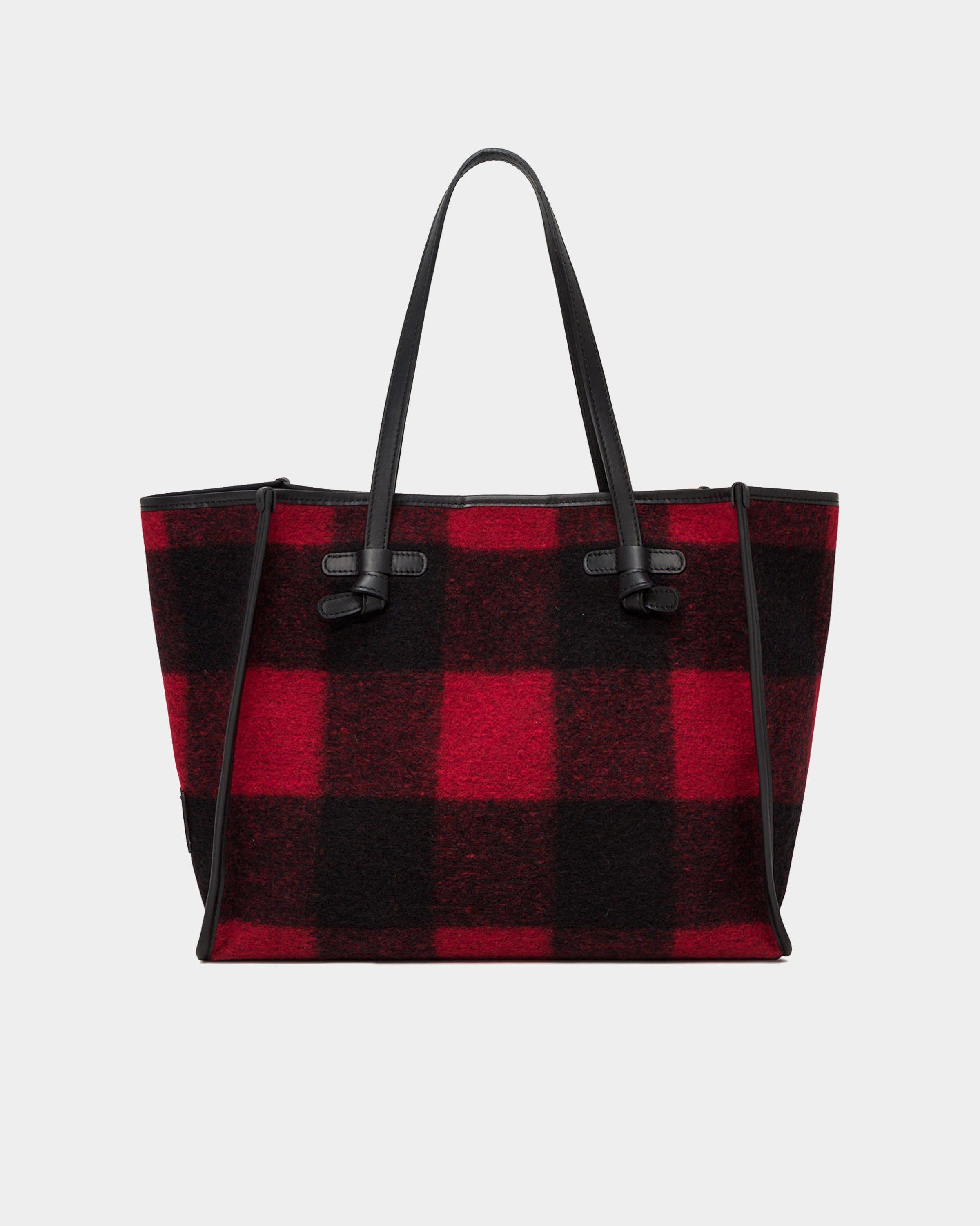 Gianni Chiarini Marcella Medium bag in red checked wool