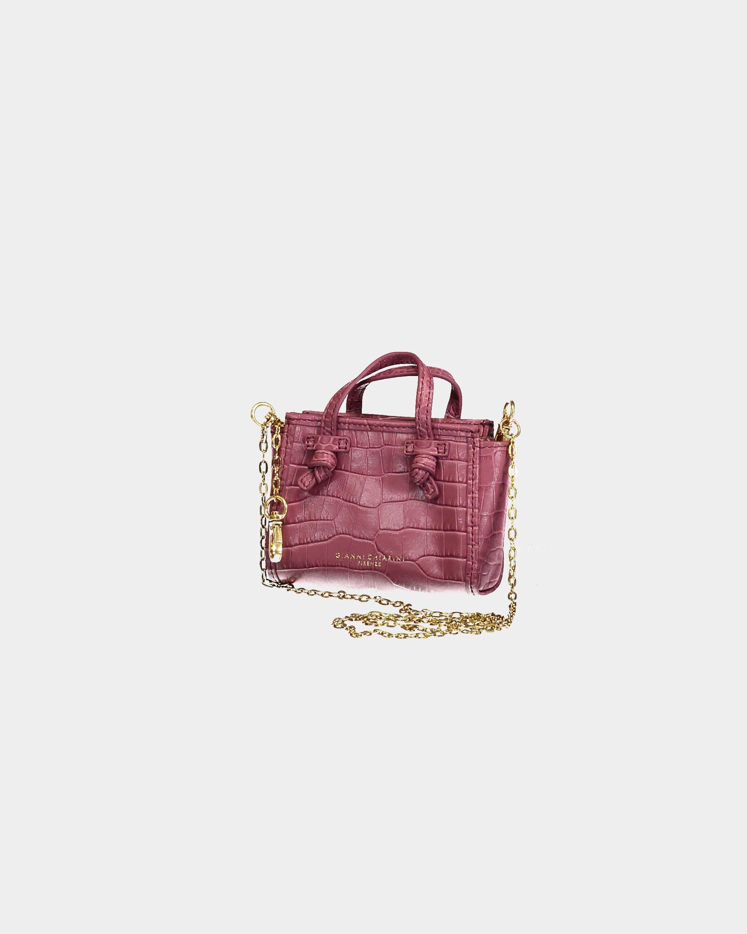 Gianni Chiarini | Micro Marcella crocodile rosedown bag – lemlò